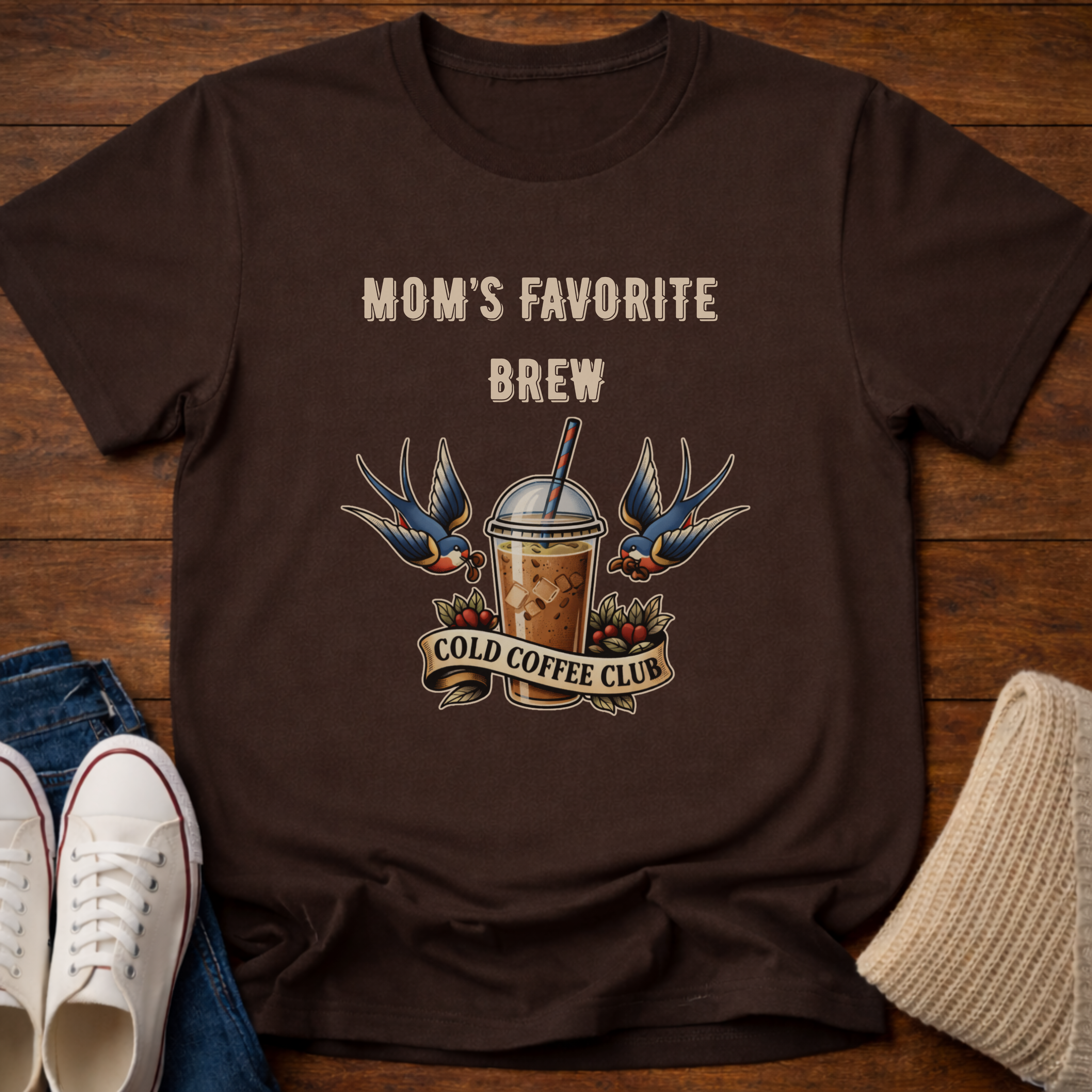 Mom's Cold Coffee Club T-Shirt