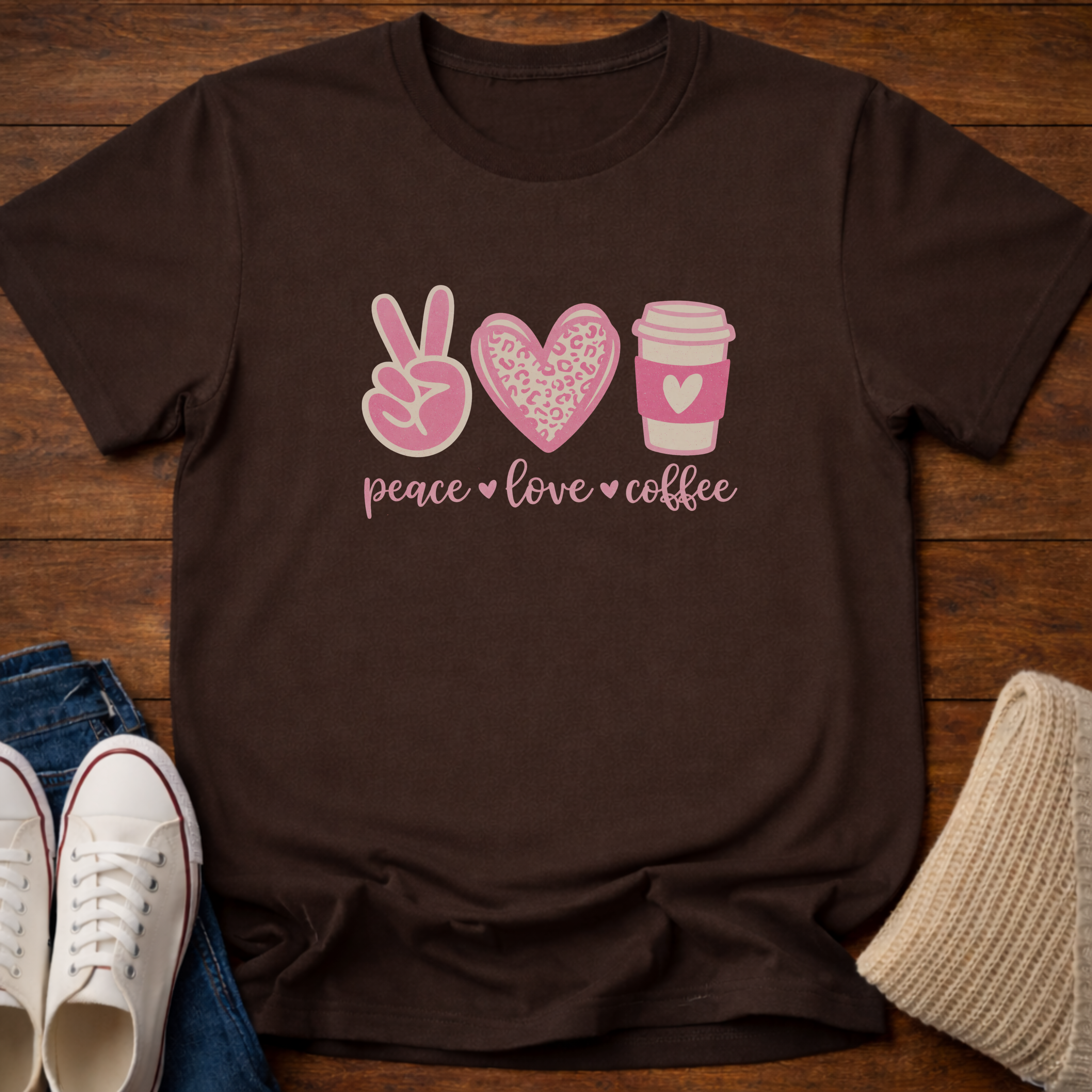 Peace Love Coffee T-Shirt