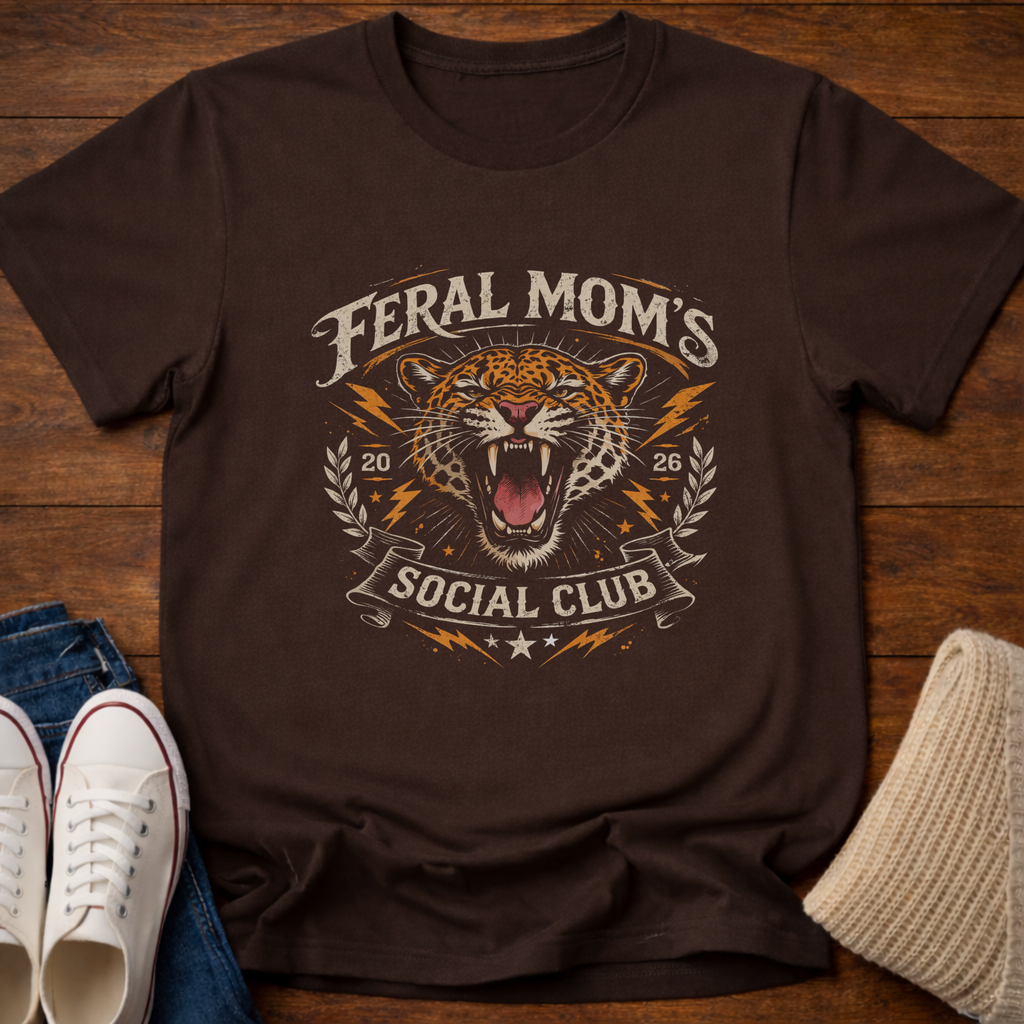 Feral Mom's Social Club 2026 Edition T-Shirt