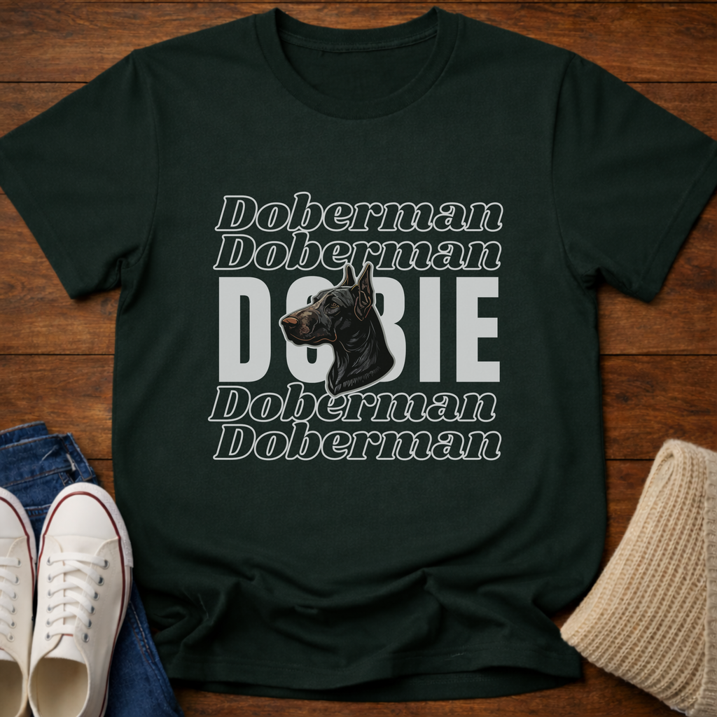 Retro Dobie Mom T-Shirt