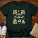 All Booked Christmas Doodle T-Shirt