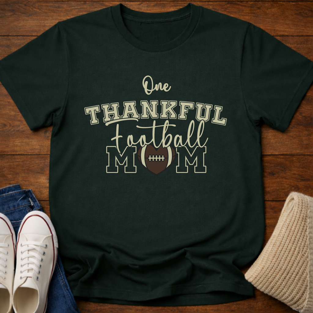 Thankful Football Mom T-Shirt