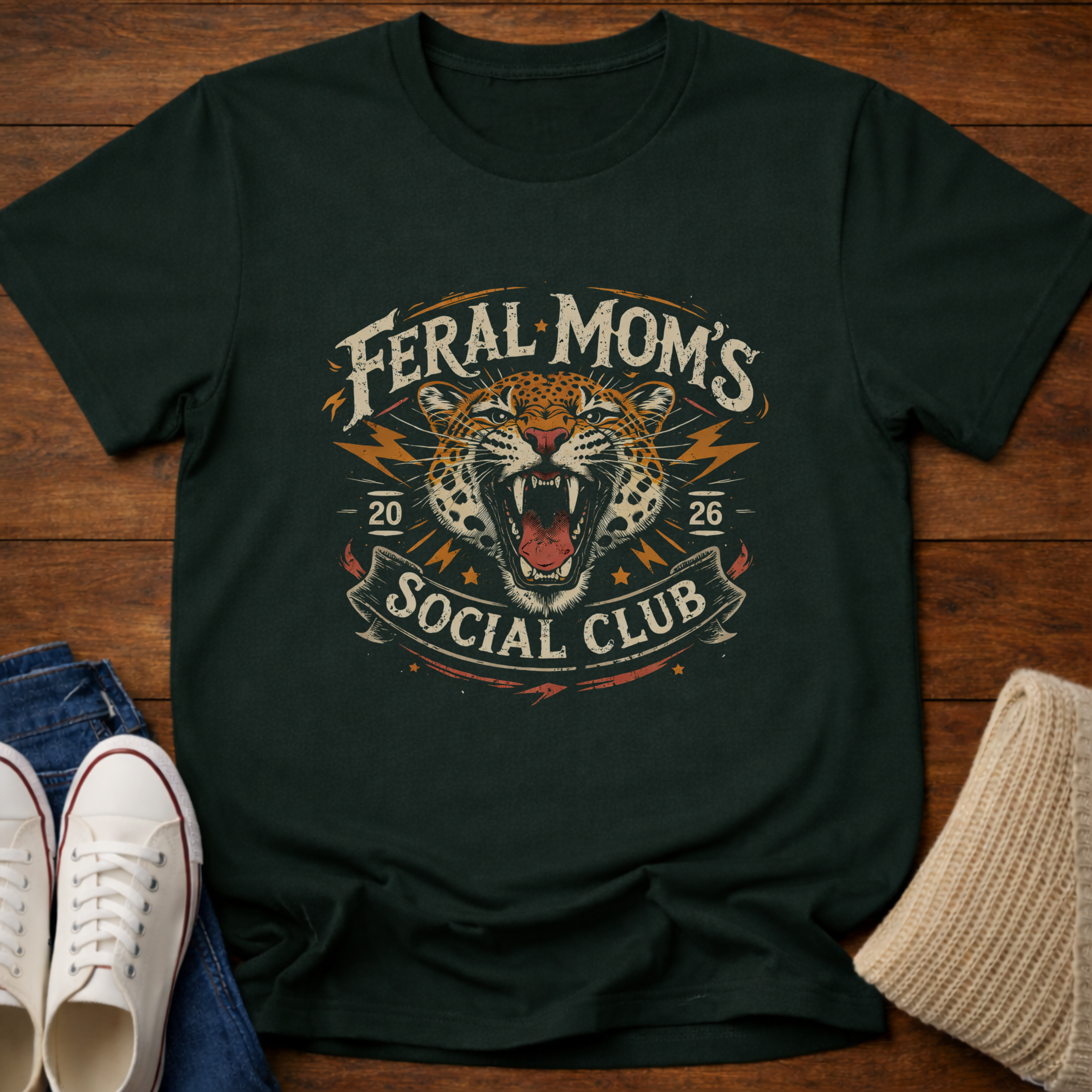Feral Mom's Social Club 2026 T-Shirt