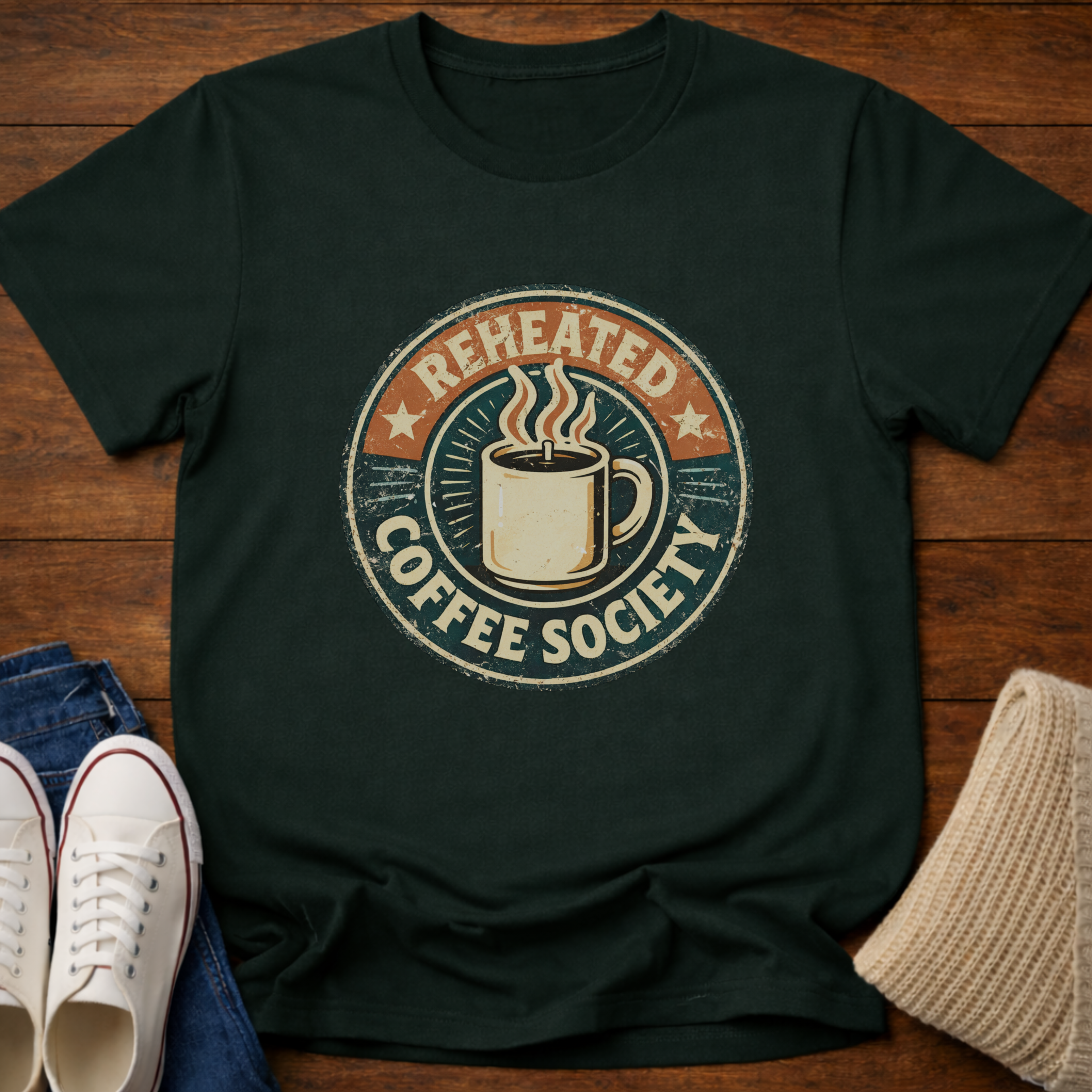 Reheated Coffee Society T-Shirt