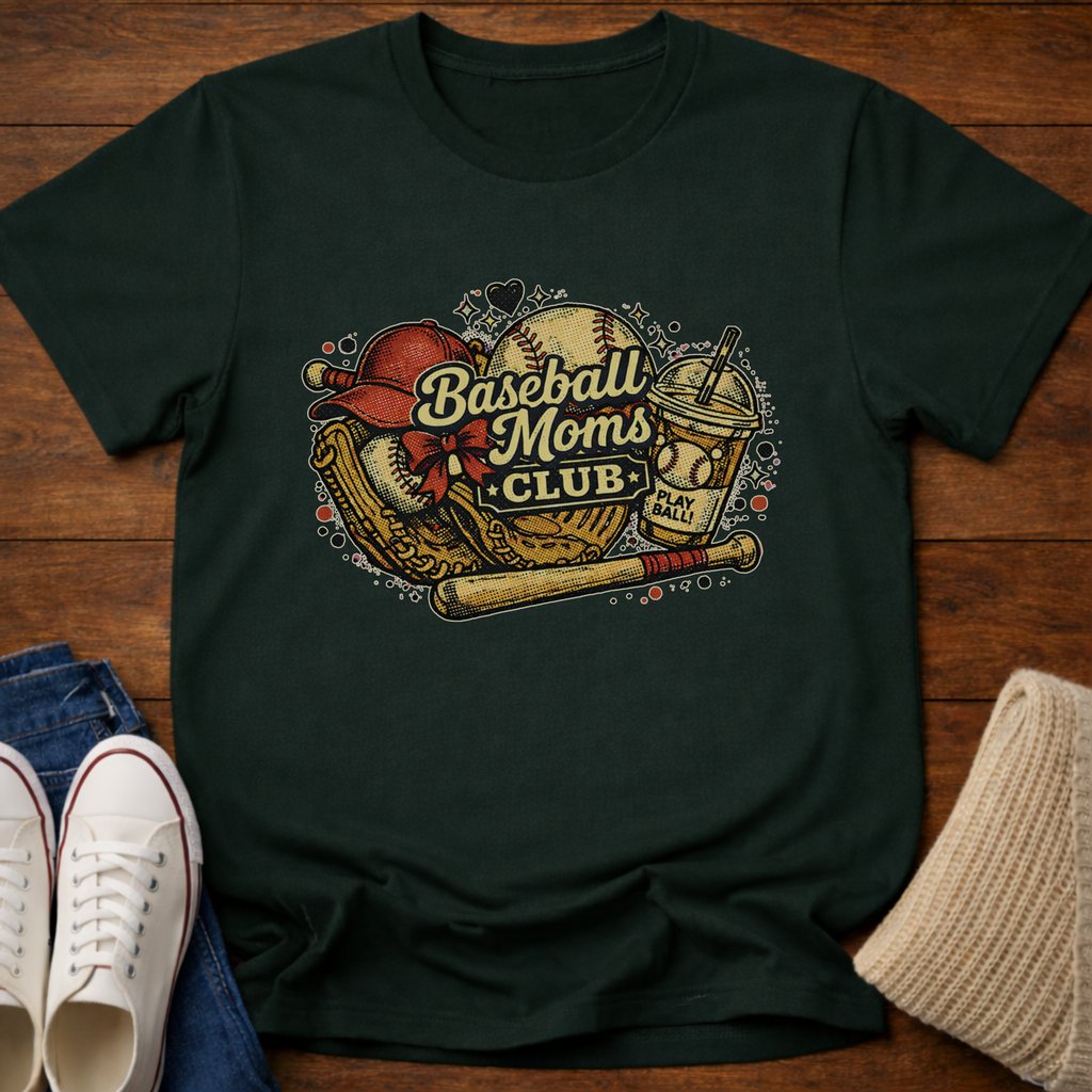 Baseball Moms Club T-Shirt