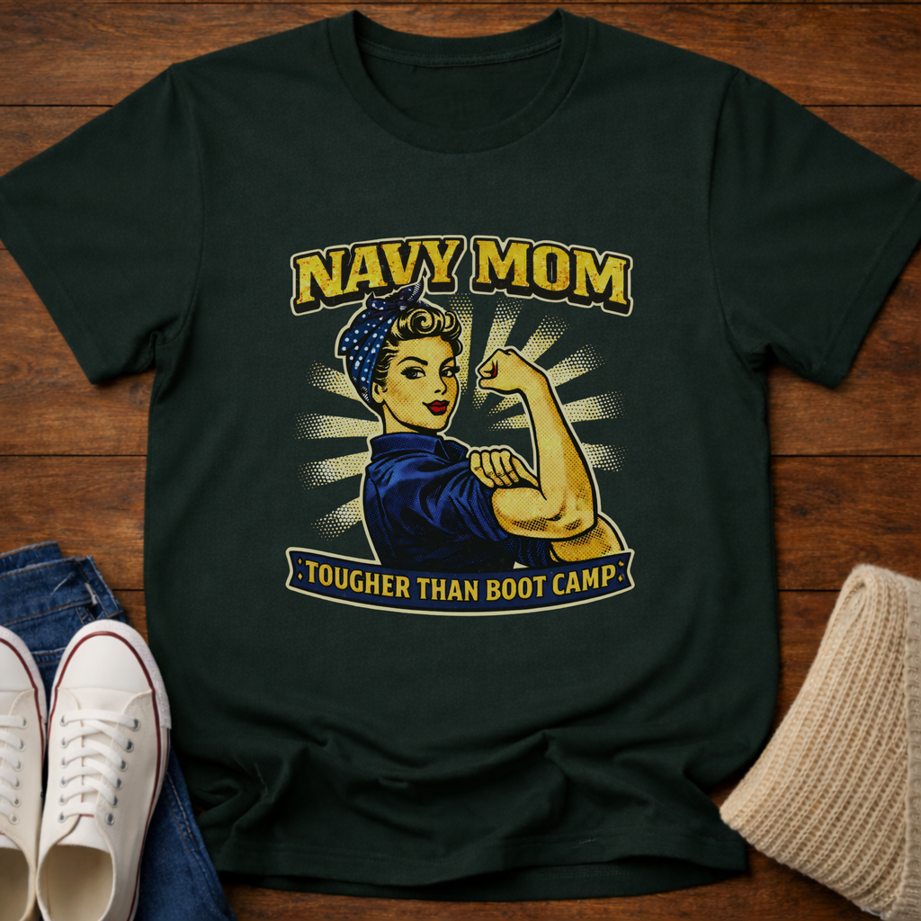 Navy Mom T-Shirt