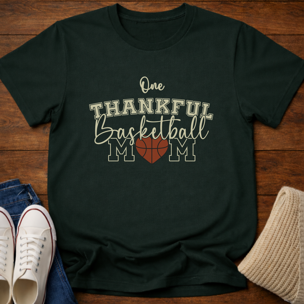Thankful Basketball Mom T-Shirt