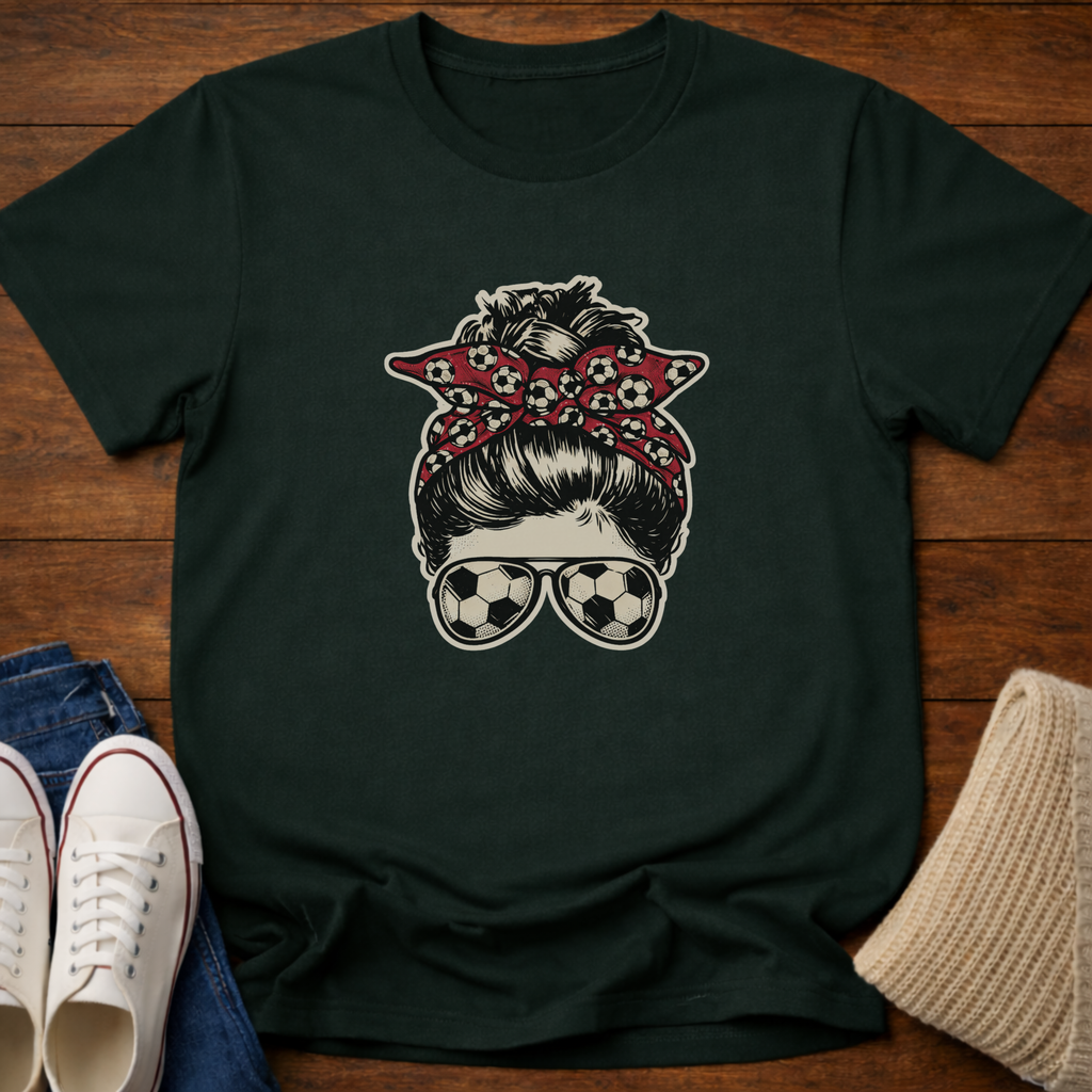 Soccer Mom Messy Bun T-Shirt