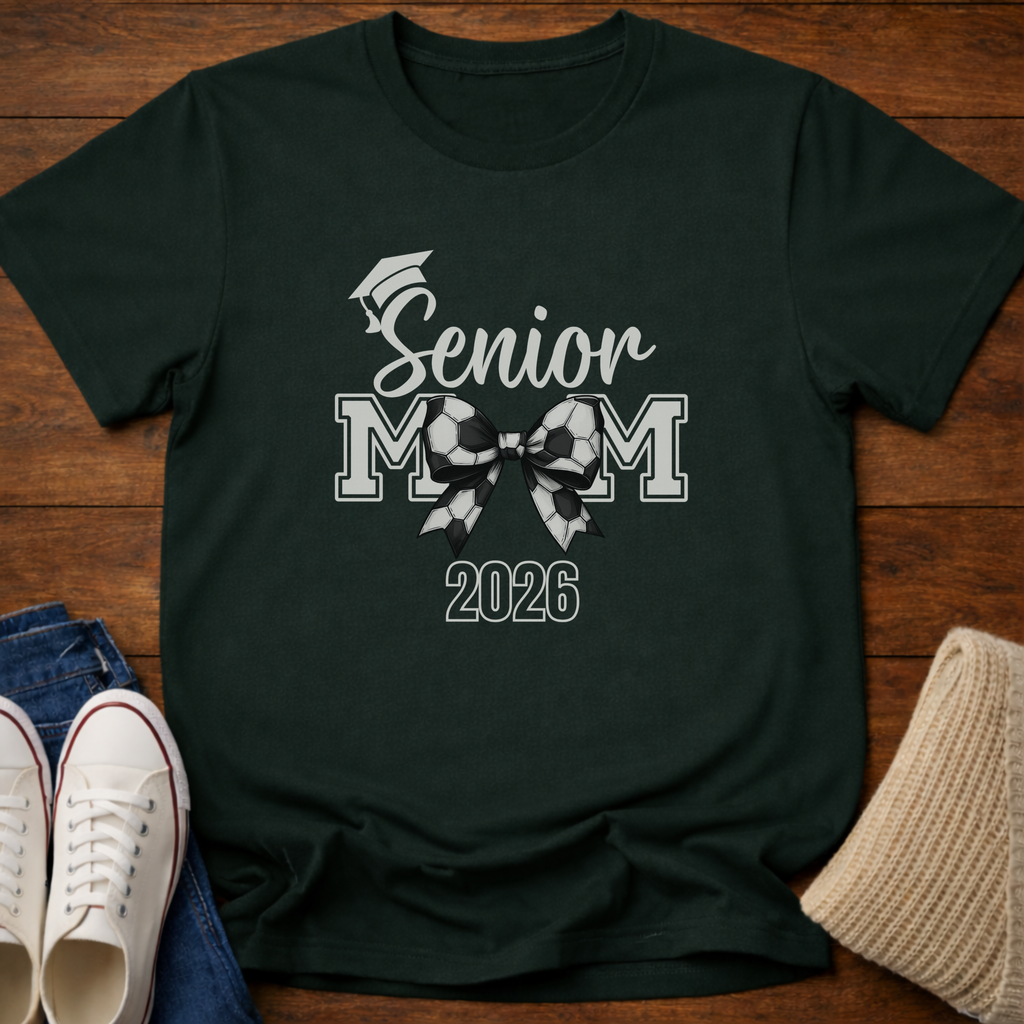 Senior Soccer Mom Coquette 2026 T-Shirt