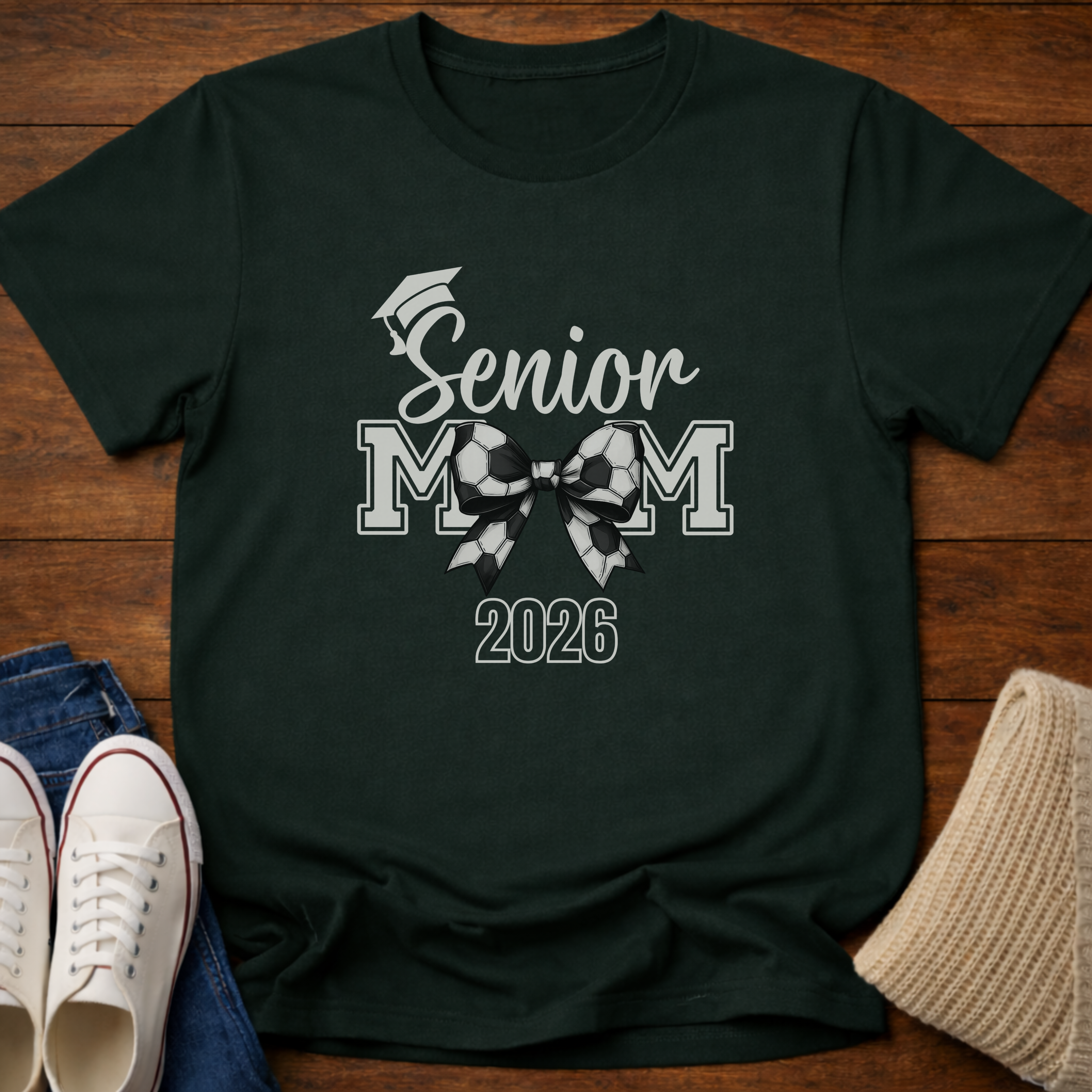 Senior Soccer Mom Coquette 2026 T-Shirt