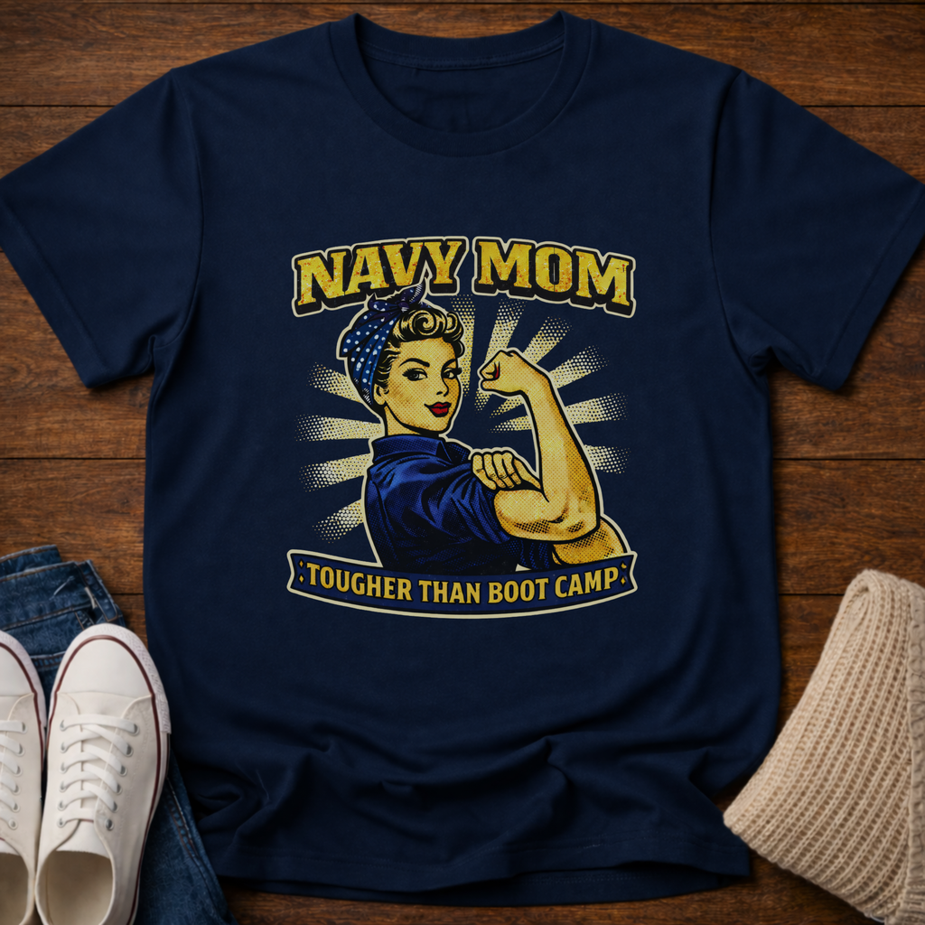 Navy Mom T-Shirt