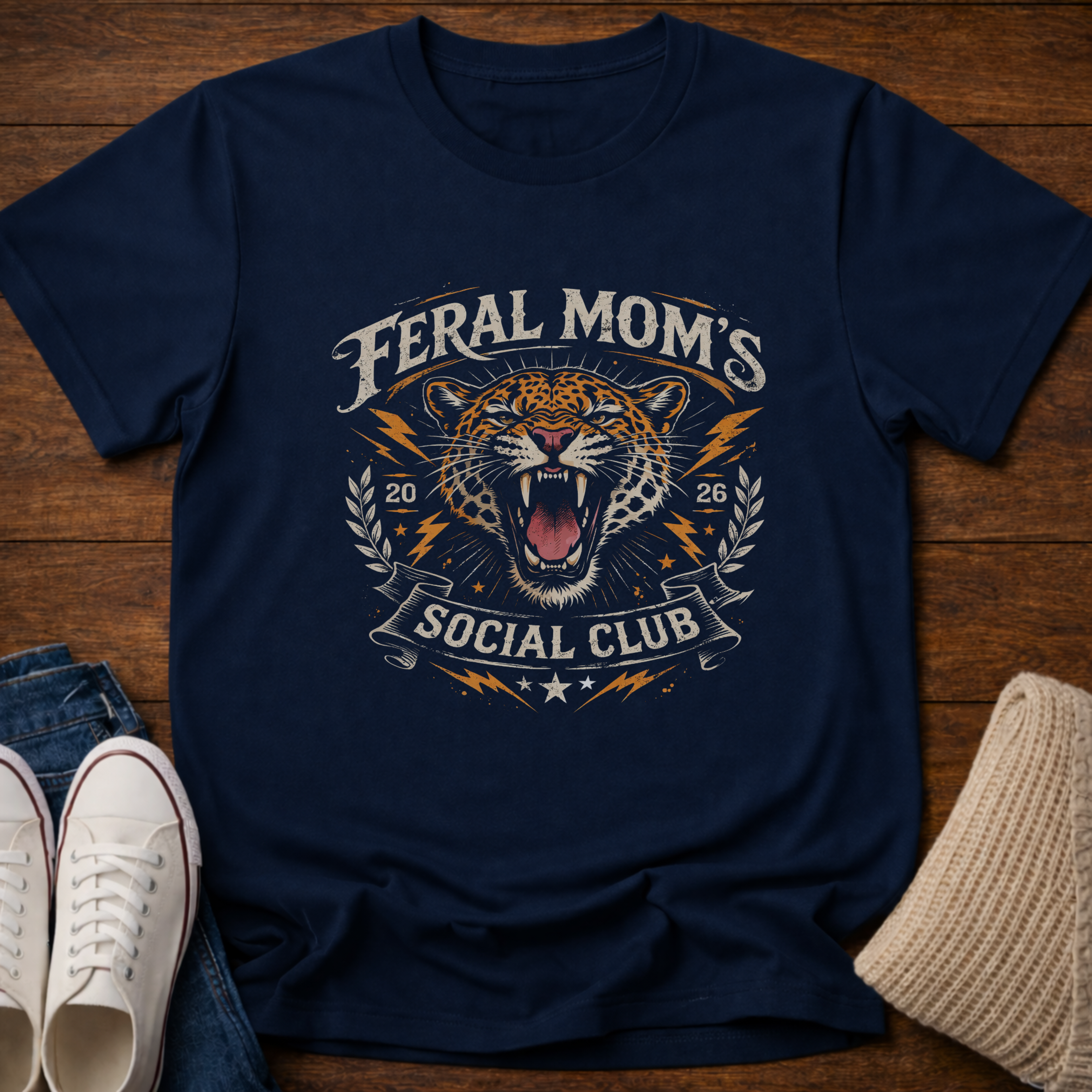 Feral Mom's Social Club 2026 Edition T-Shirt