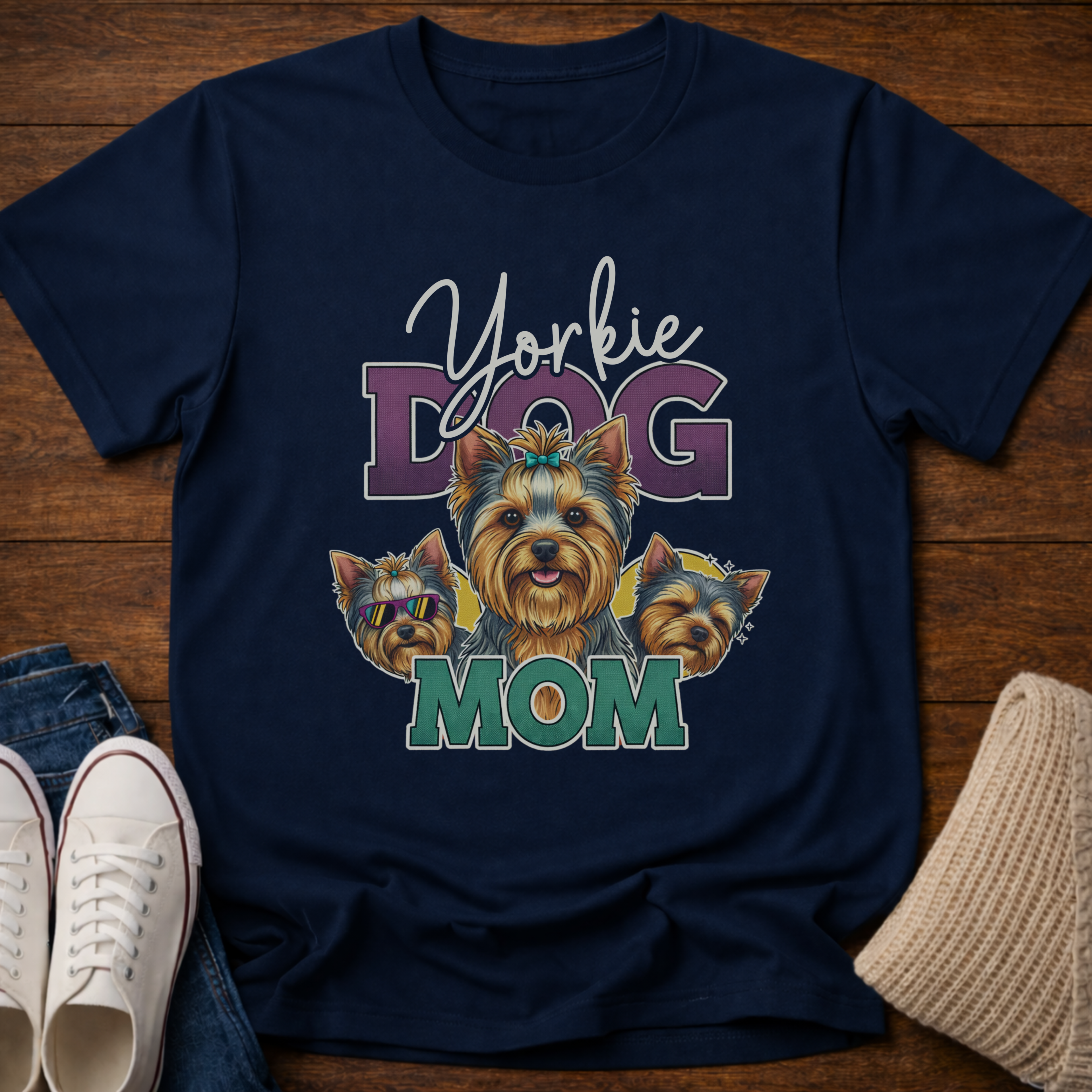 90's Retro Yorkie T-Shirt