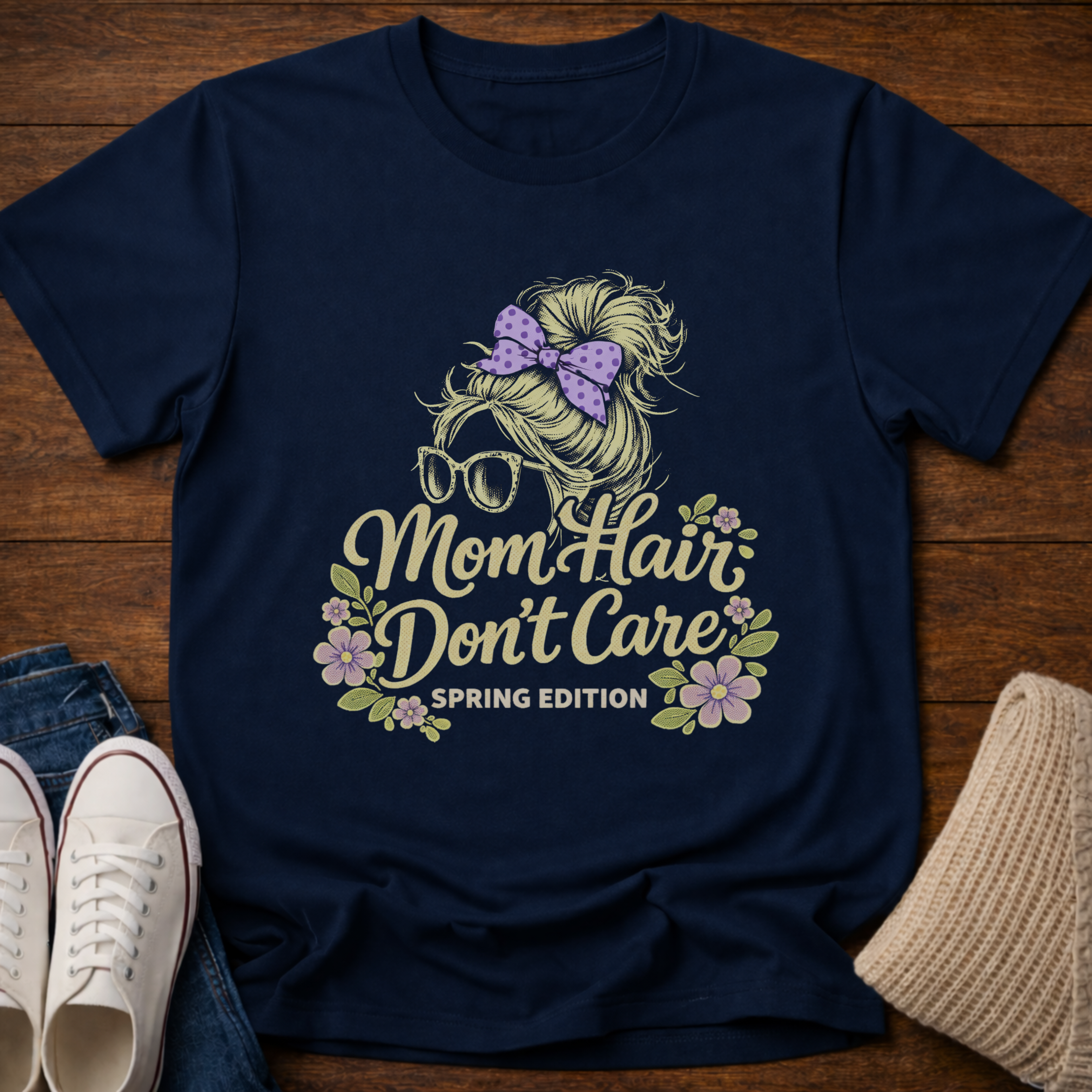 Mom Hair Don't Care T-Shirt