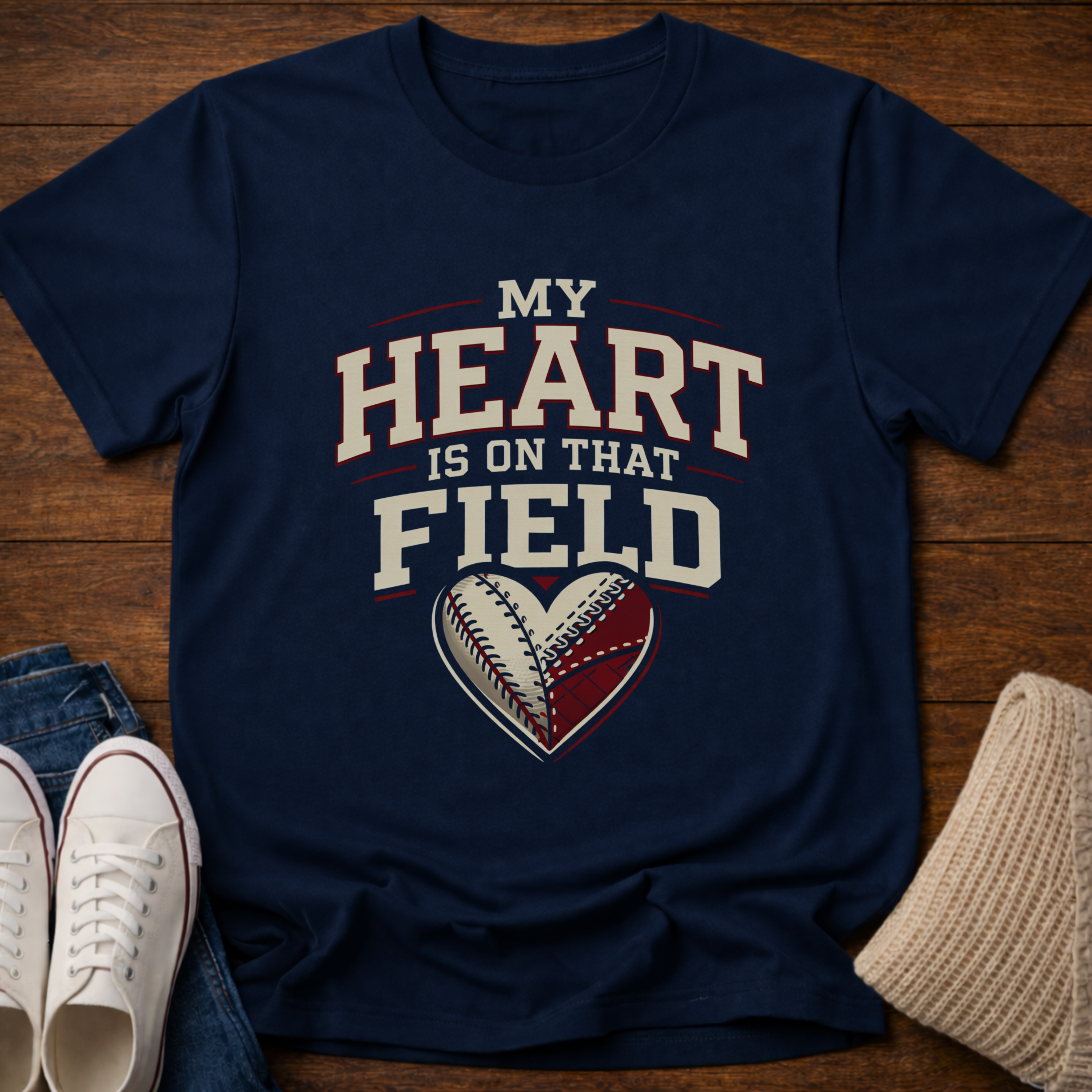 Baseball Heart T-Shirt