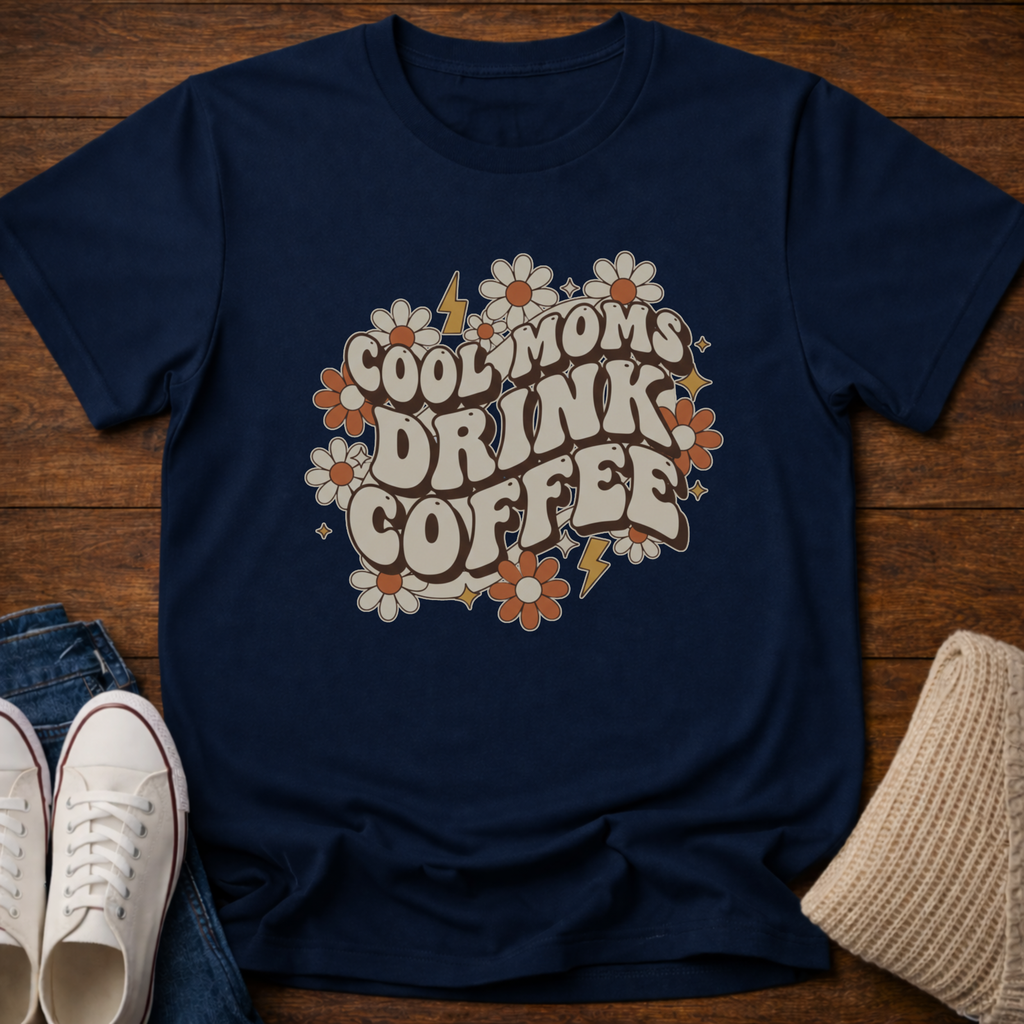 Cool Moms Drink Coffee T-Shirt