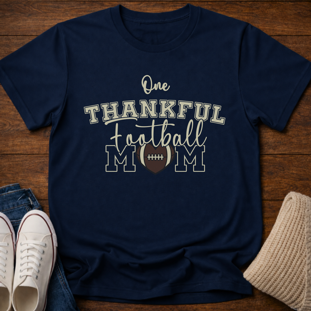 Thankful Football Mom T-Shirt