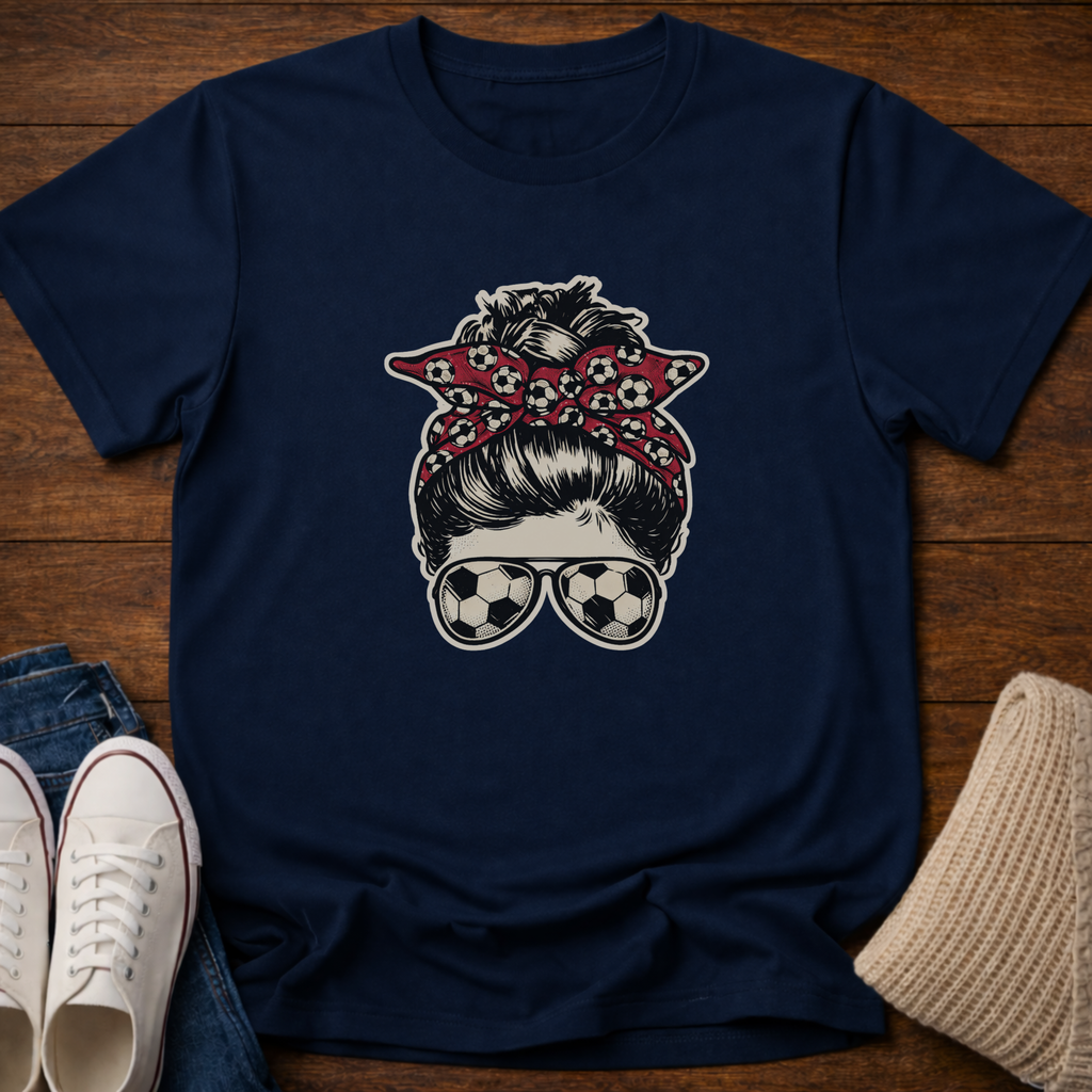 Soccer Mom Messy Bun T-Shirt