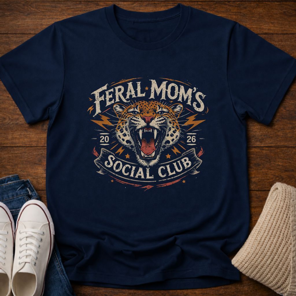 Feral Mom's Social Club 2026 T-Shirt