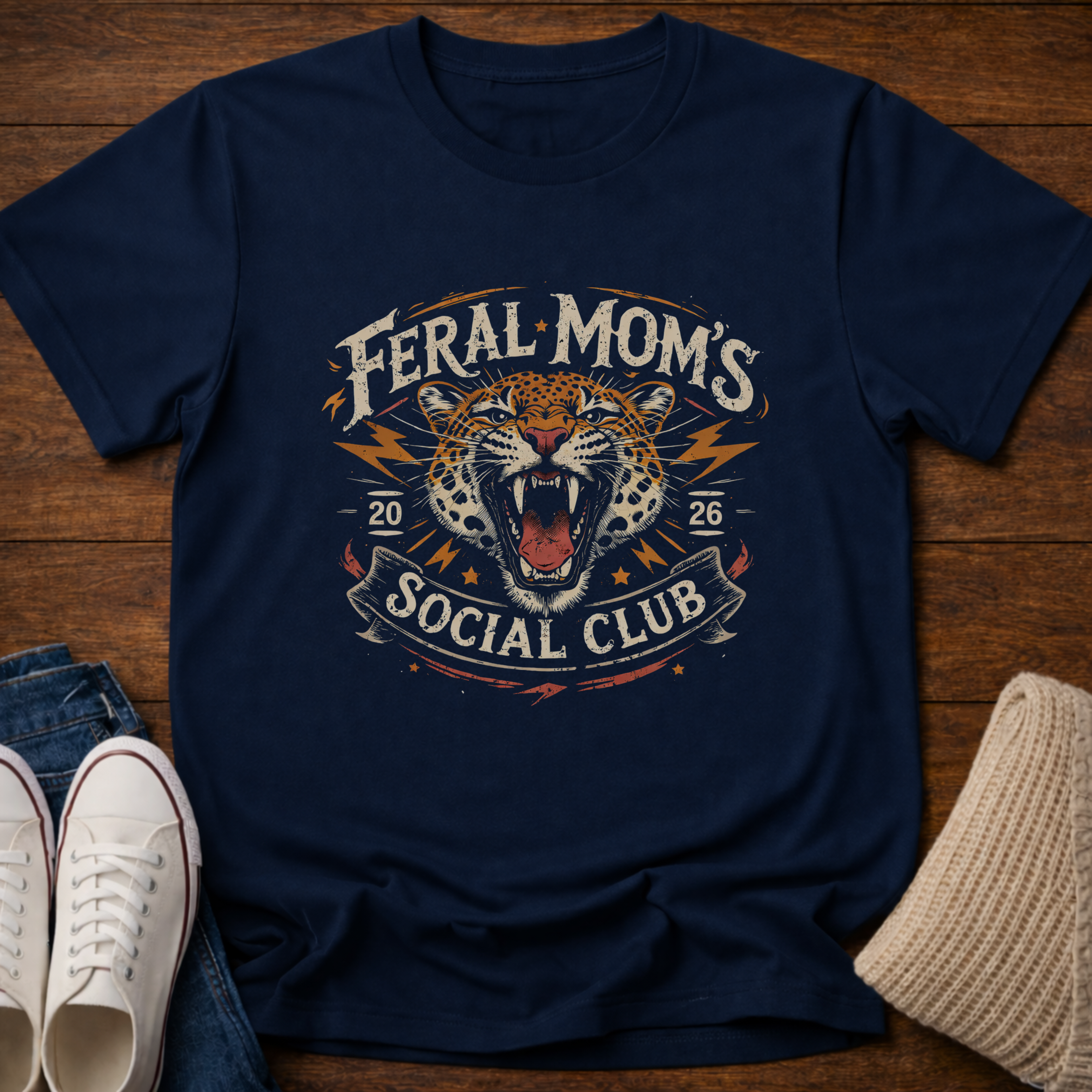 Feral Mom's Social Club 2026 T-Shirt