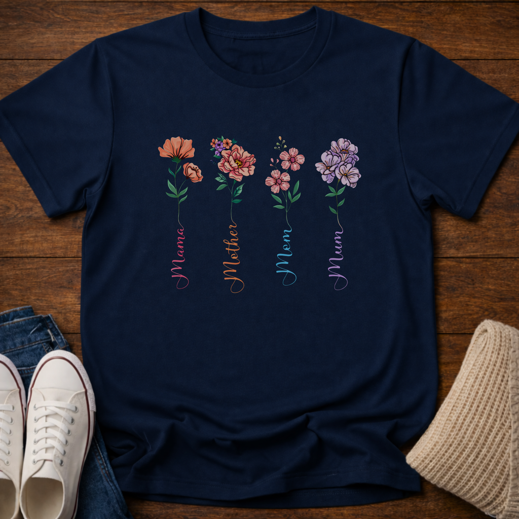 Mom Growing Floral T-Shirt