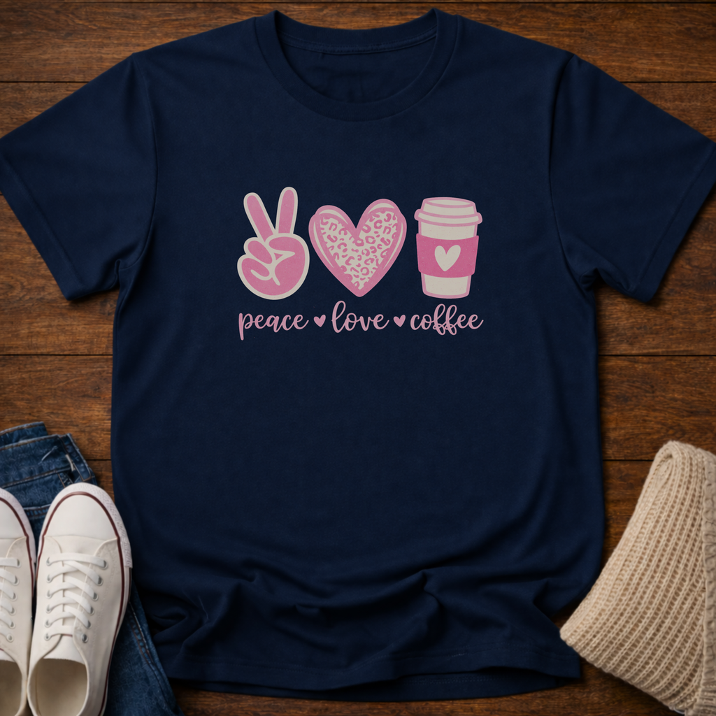 Peace Love Coffee T-Shirt