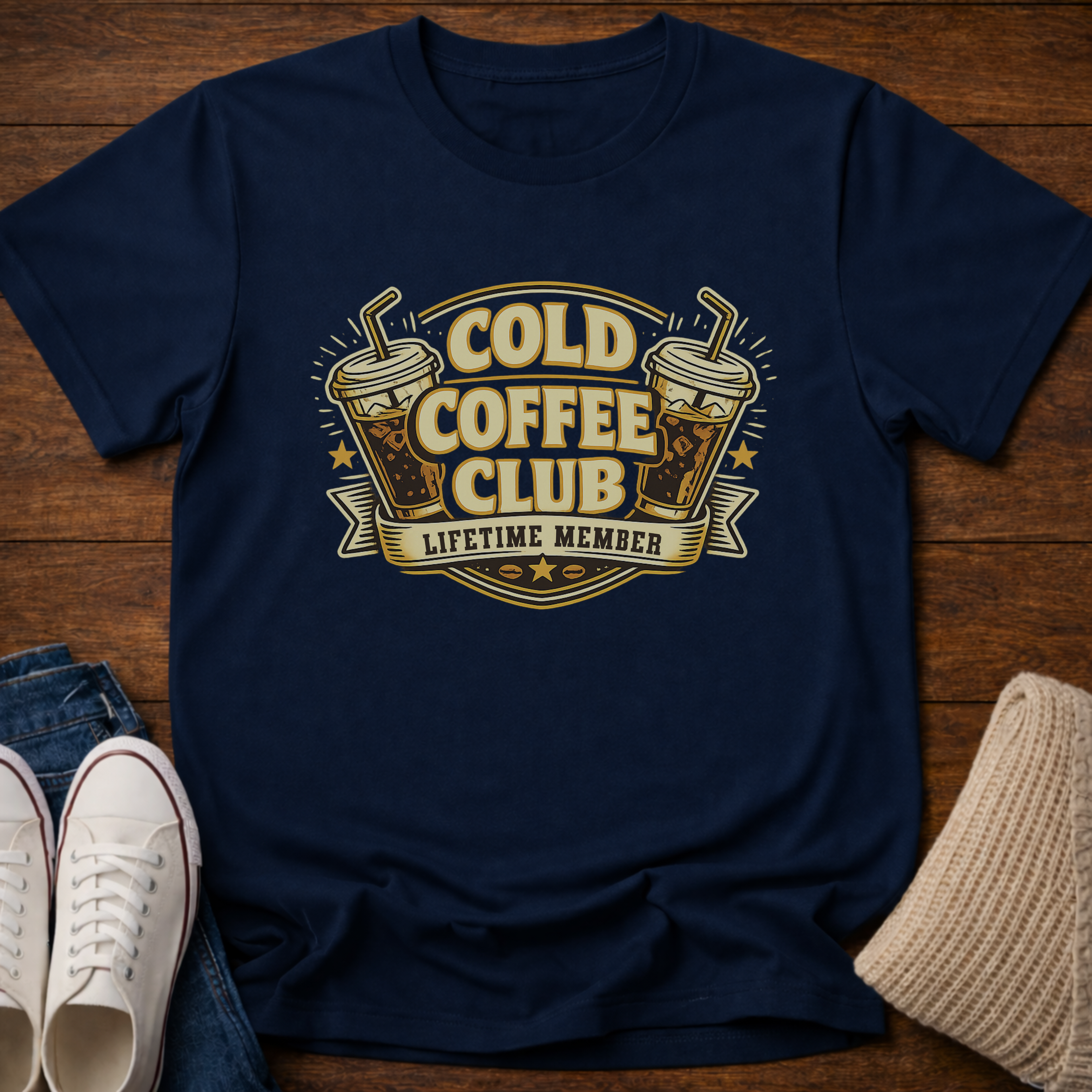 Cold Coffee Club Lifetime Member T-Shirt