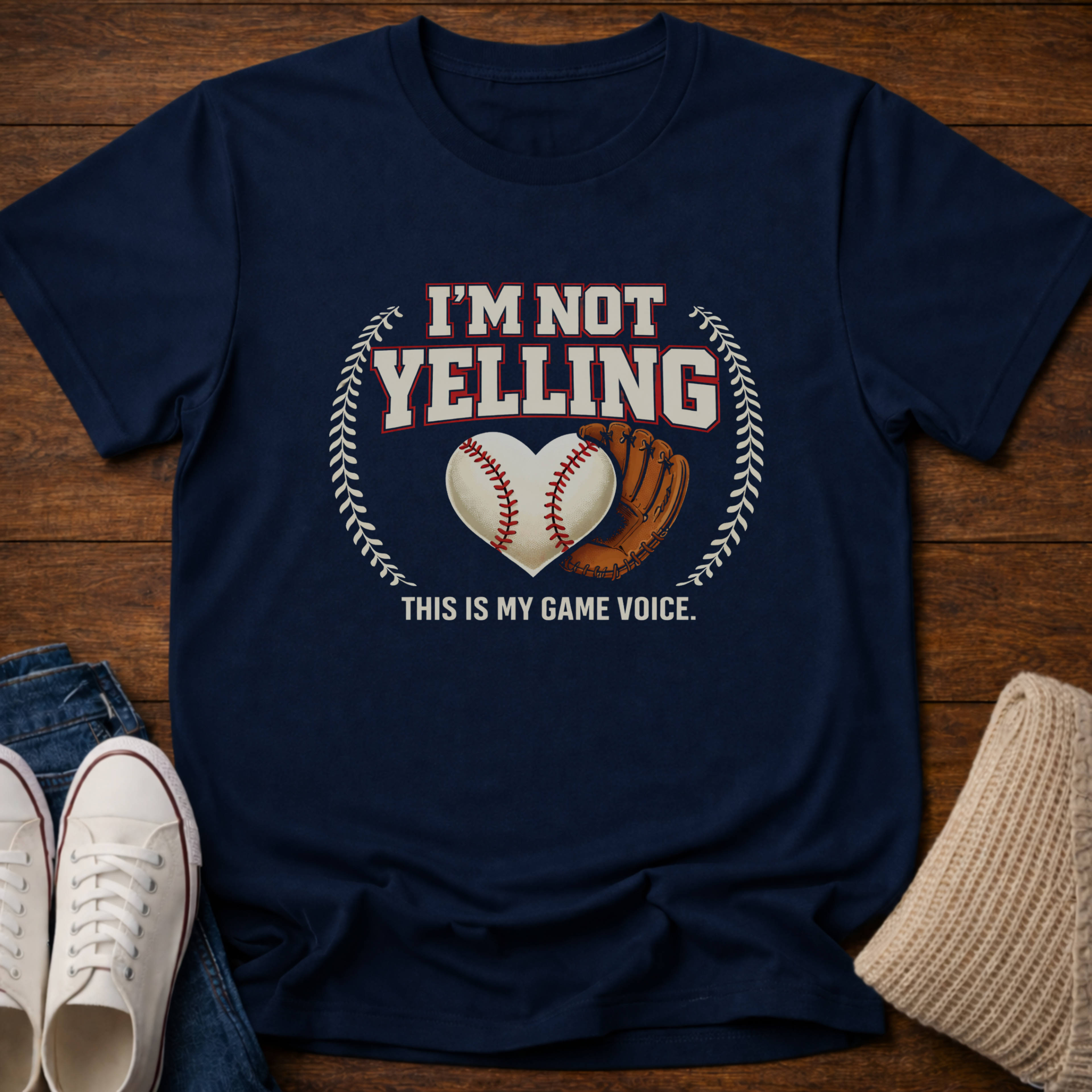 Baseball Not Yelling T-Shirt