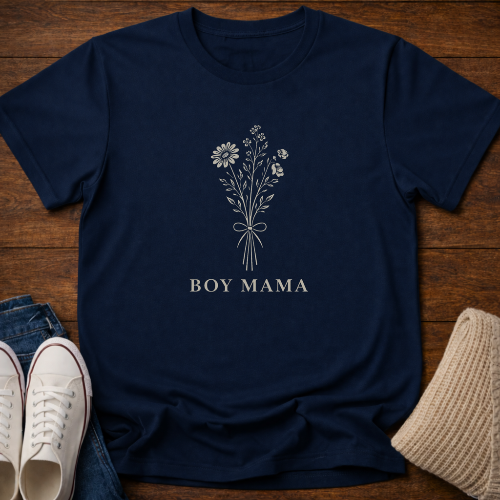 Boy Mama Floral T-Shirt