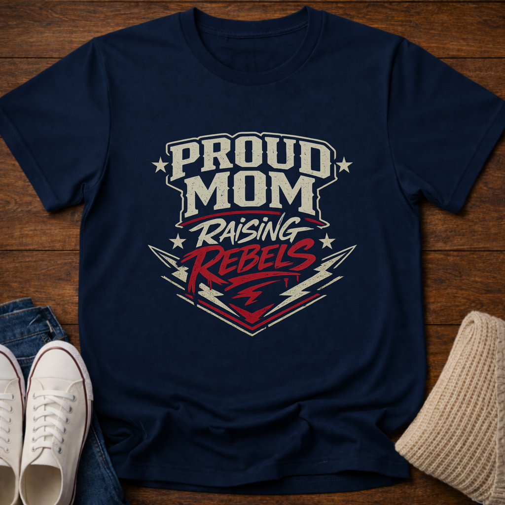 Proud Mom Raising Rebels T-Shirt