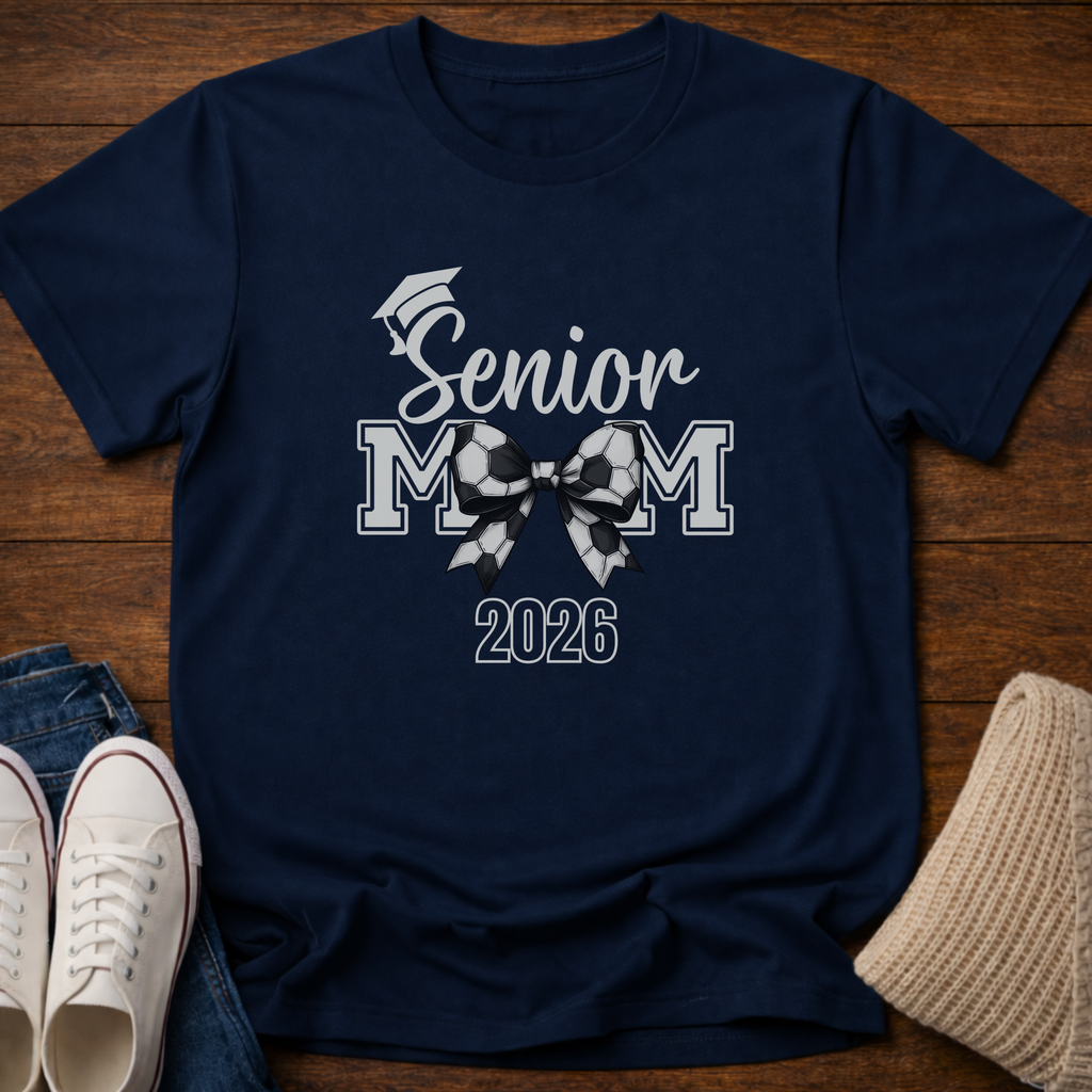Senior Soccer Mom Coquette 2026 T-Shirt