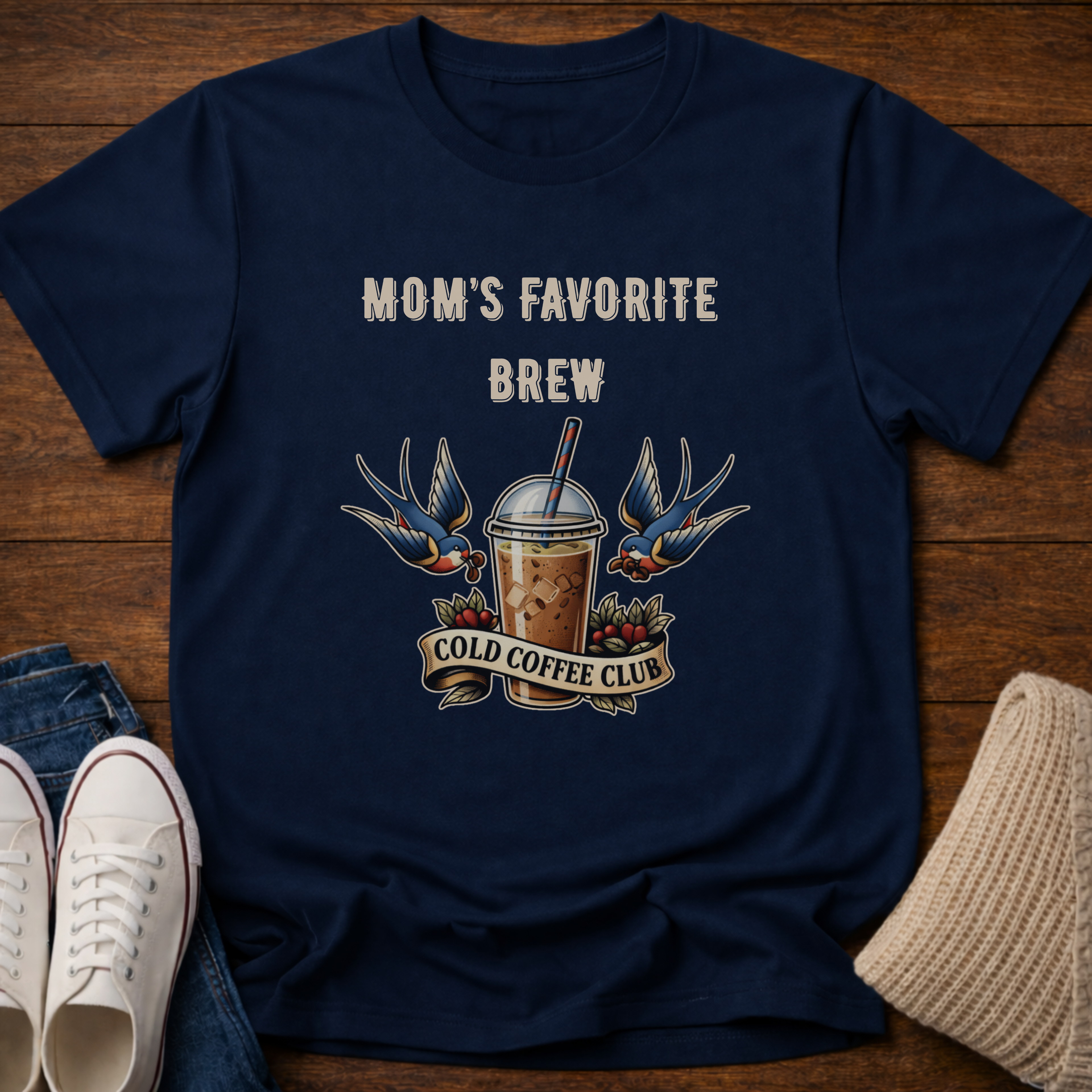 Mom's Cold Coffee Club T-Shirt