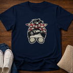 Volleyball Mom Messy Bun T-Shirt