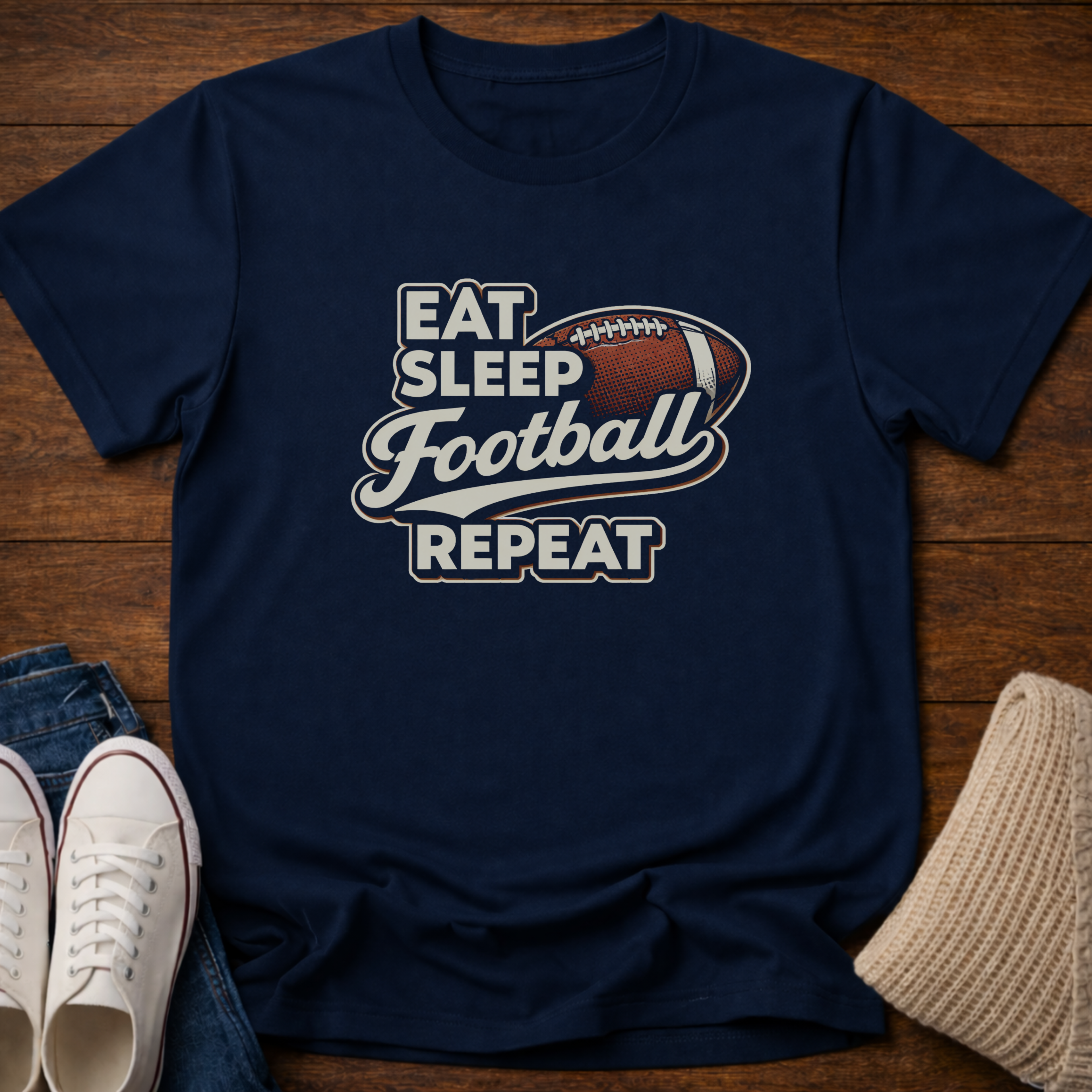 Football Repeat T-Shirt