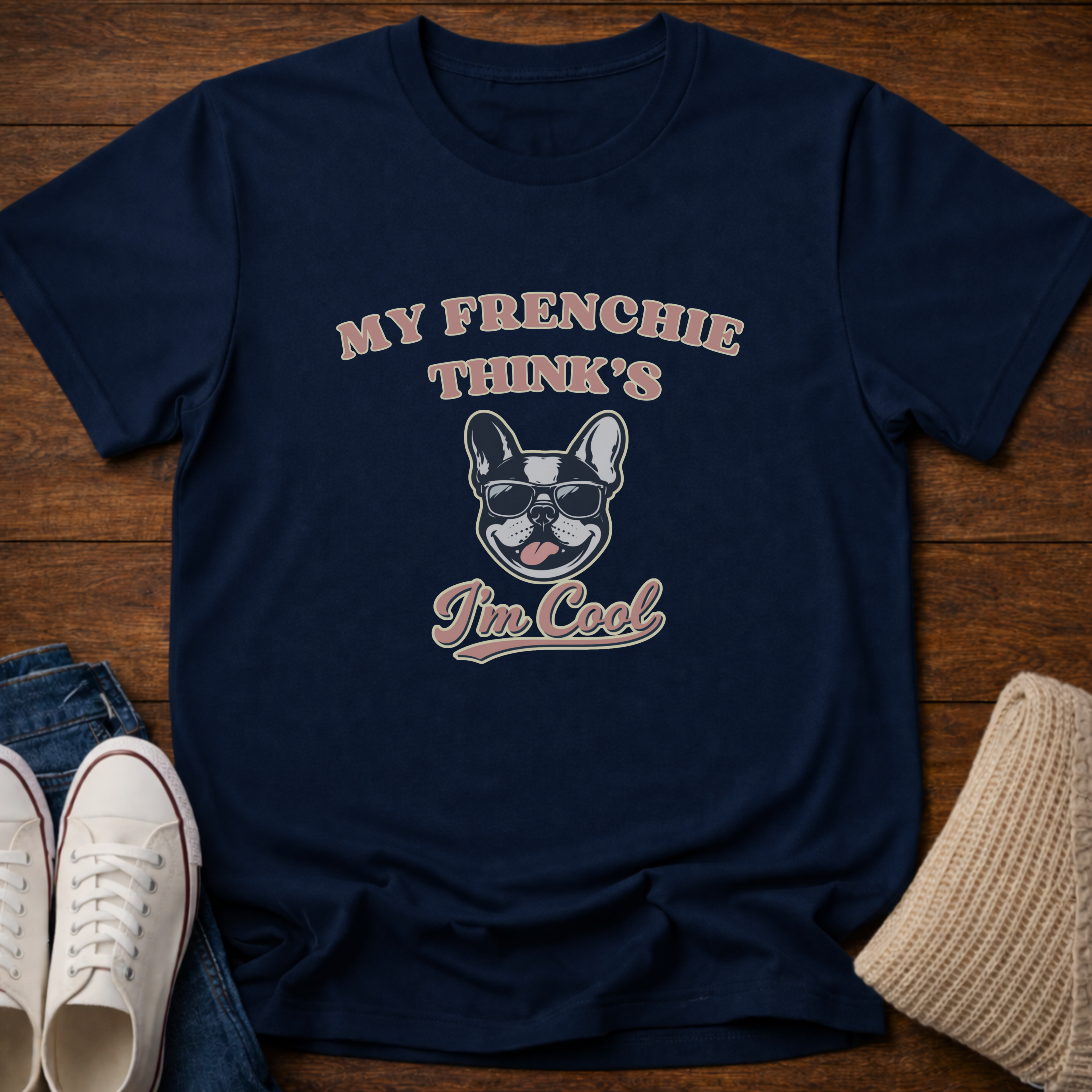My Frenchie Thinks I'm Cool T-Shirt