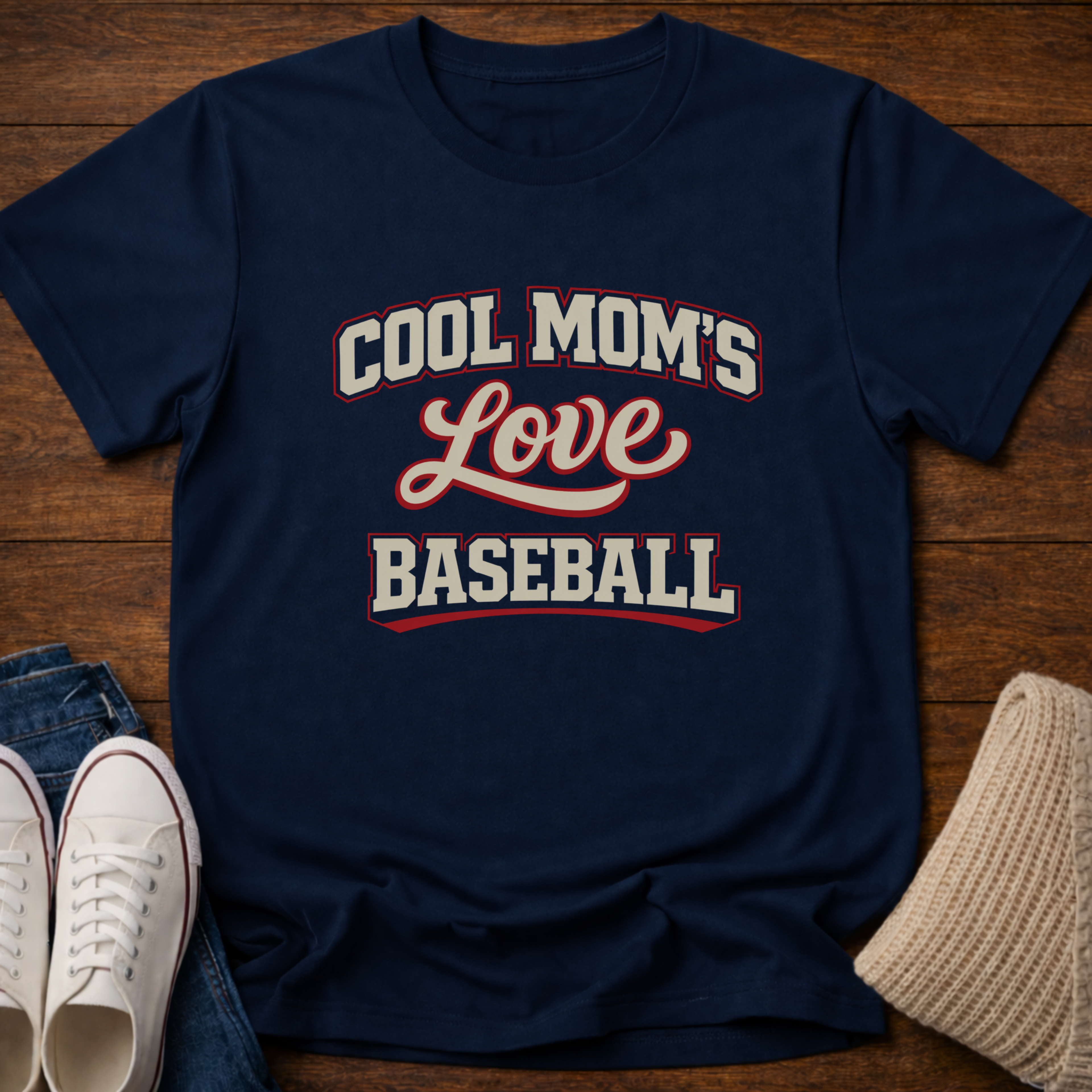 Cool Mom's and Baseball T-Shirt