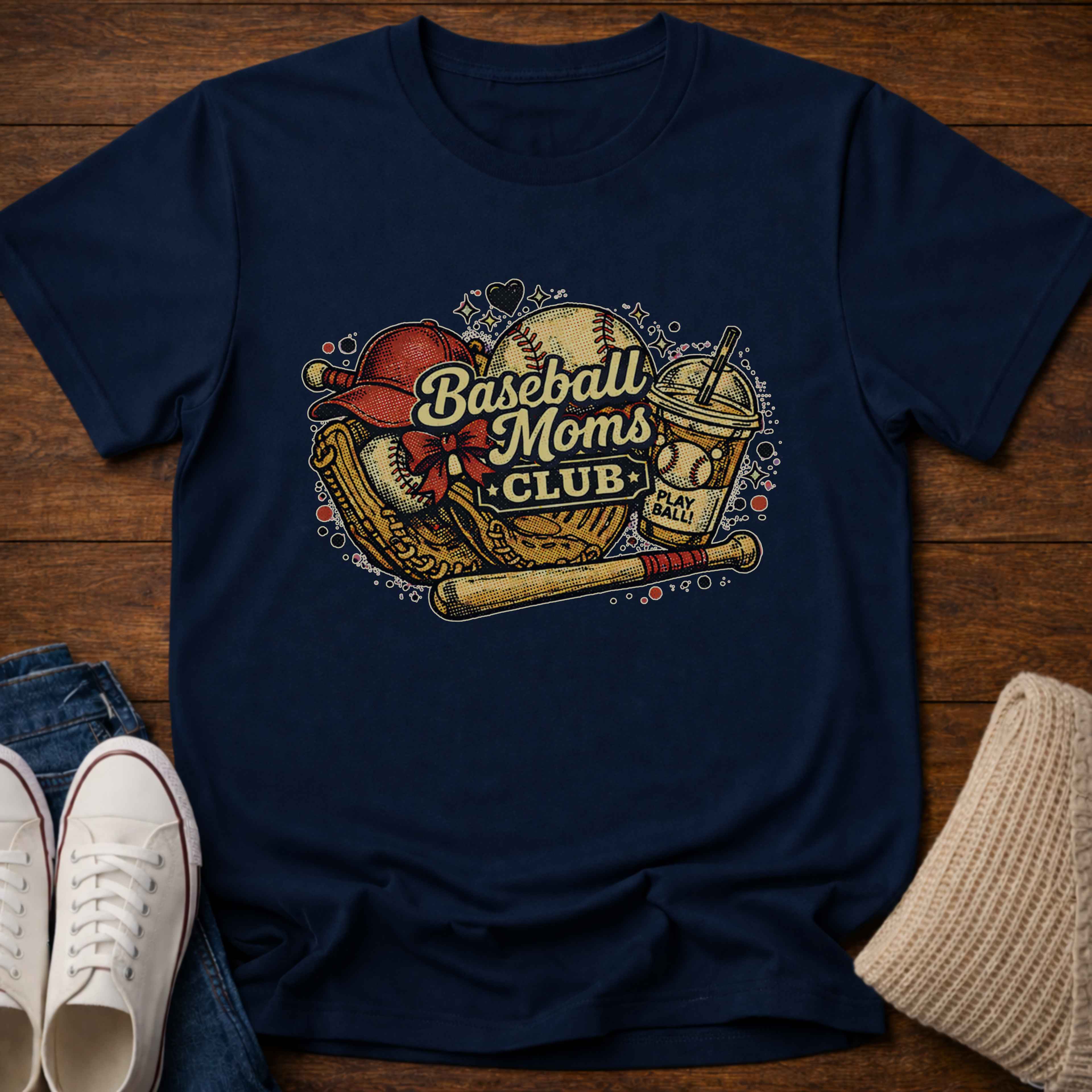 Baseball Moms Club T-Shirt