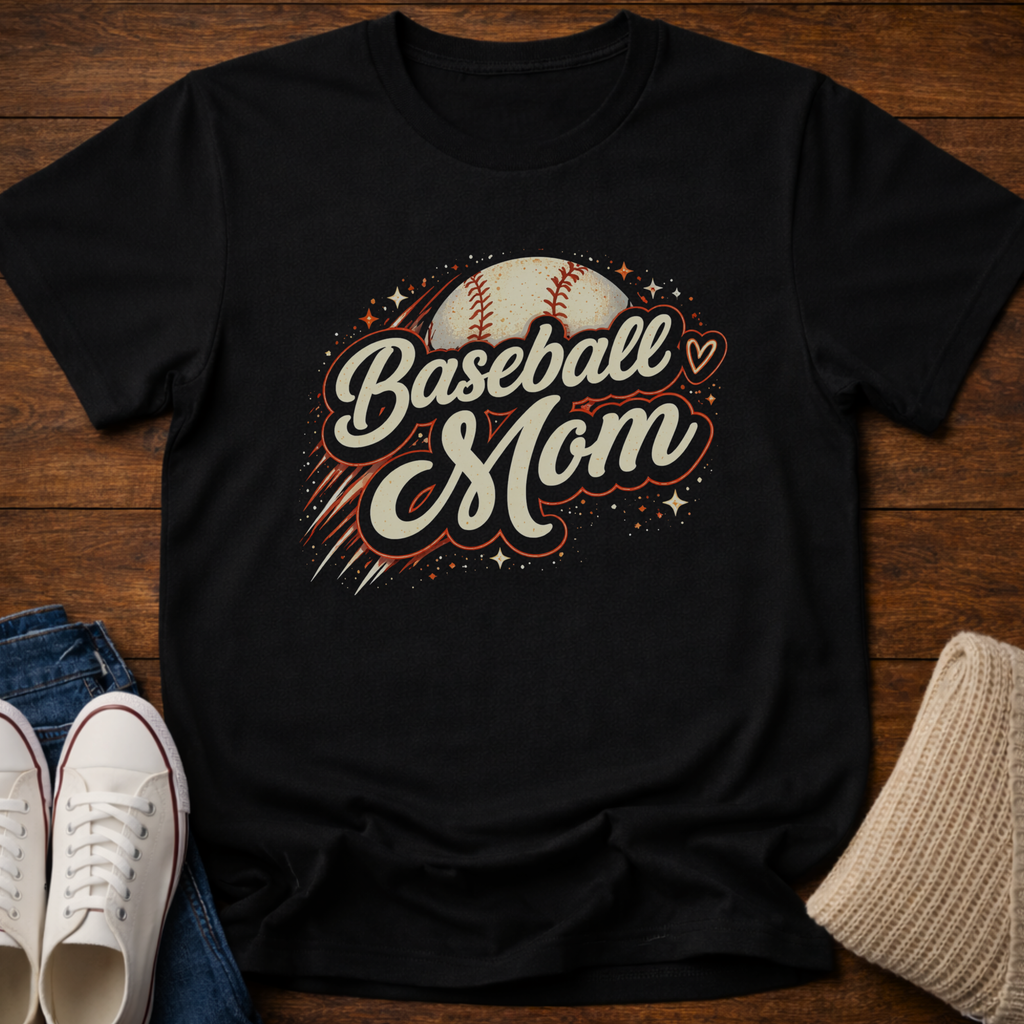 Baseball Mom Sparkle T-Shirt