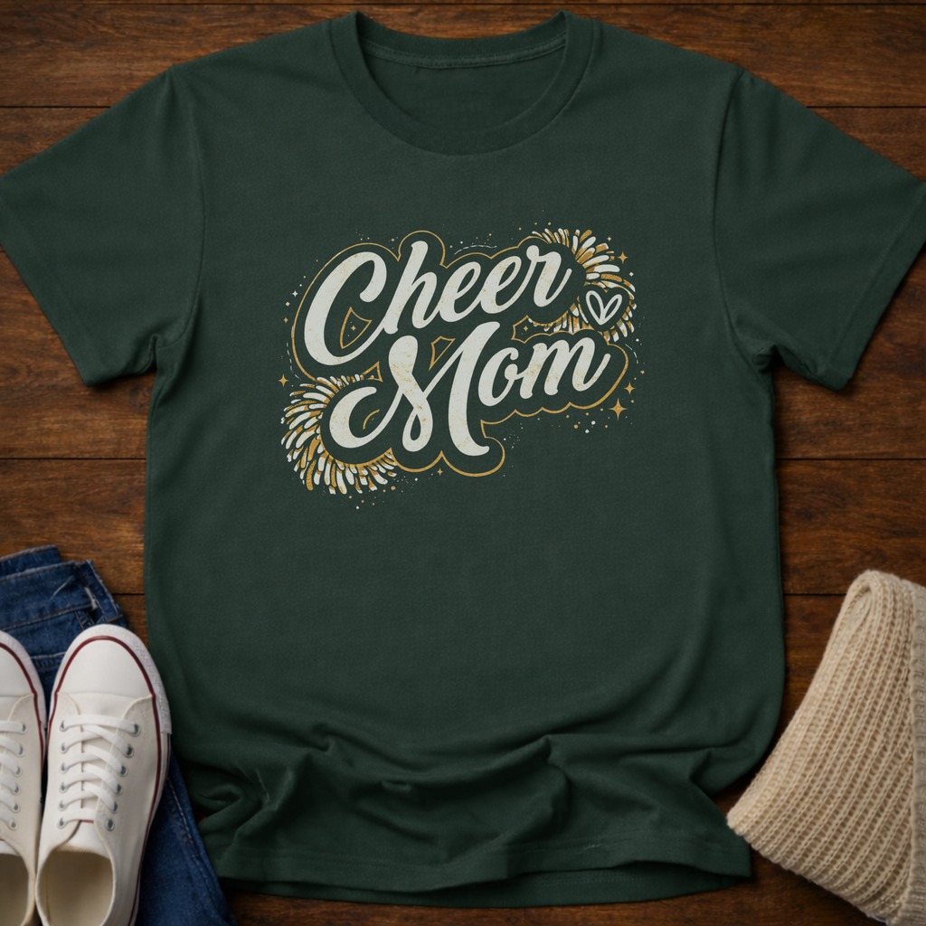 Cheer Mom Sparkle T-Shirt