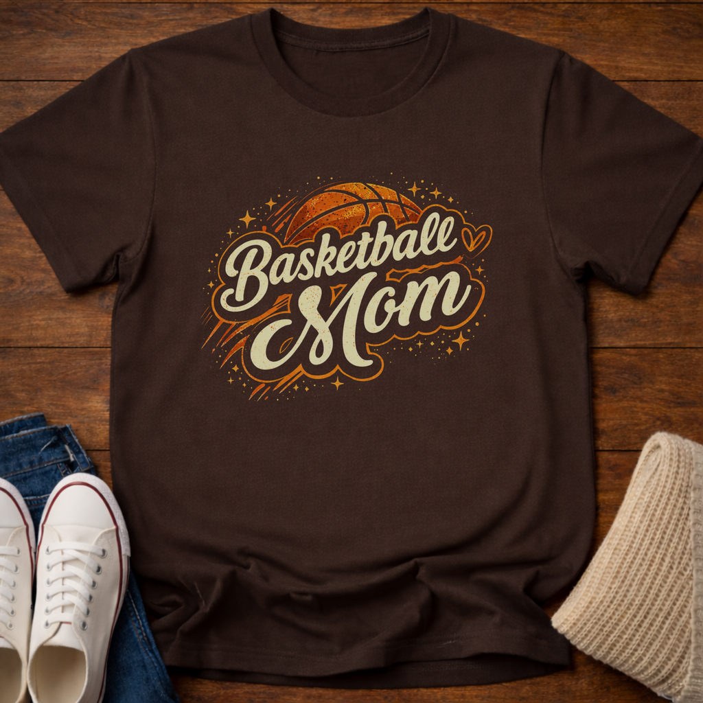 Basketball Mom Sparkle T-Shirt