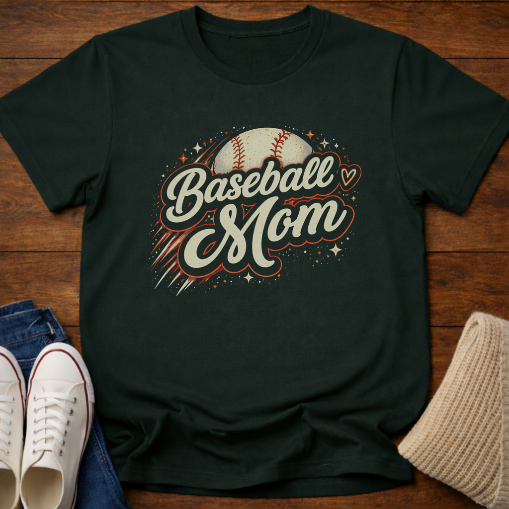 Baseball Mom Sparkle T-Shirt