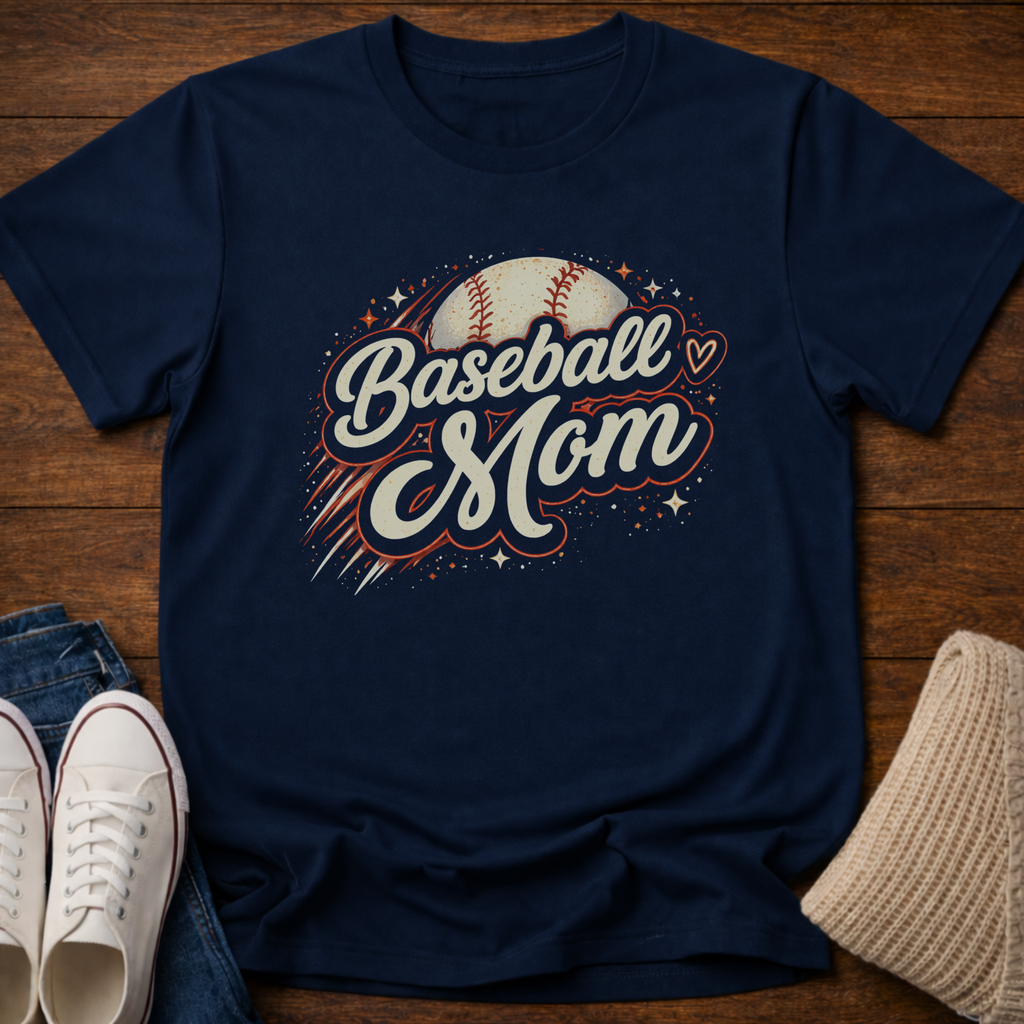 Baseball Mom Sparkle T-Shirt