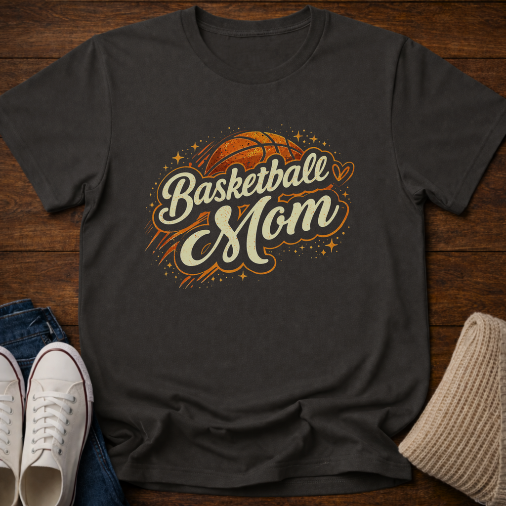 Basketball Mom Sparkle T-Shirt