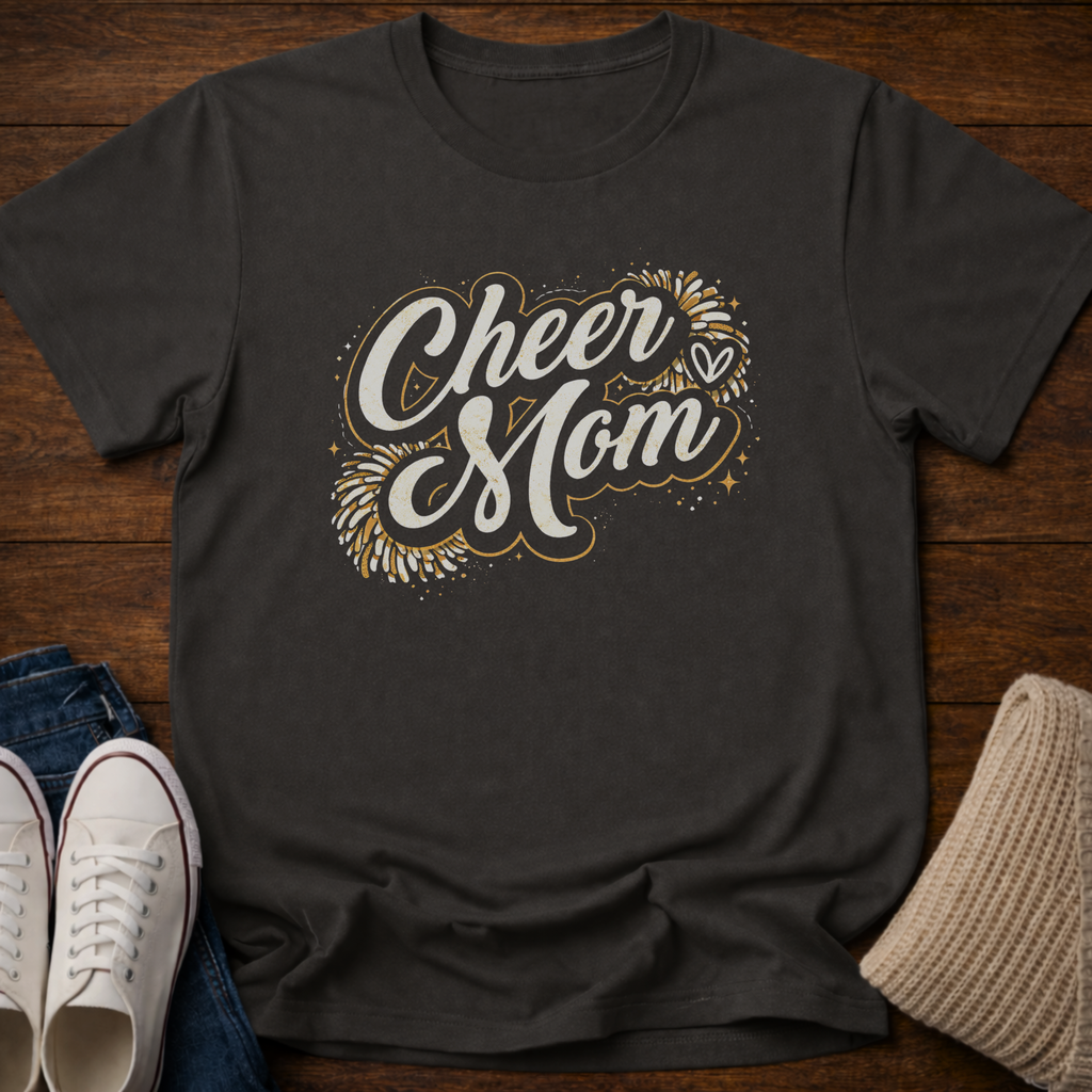 Cheer Mom Sparkle T-Shirt