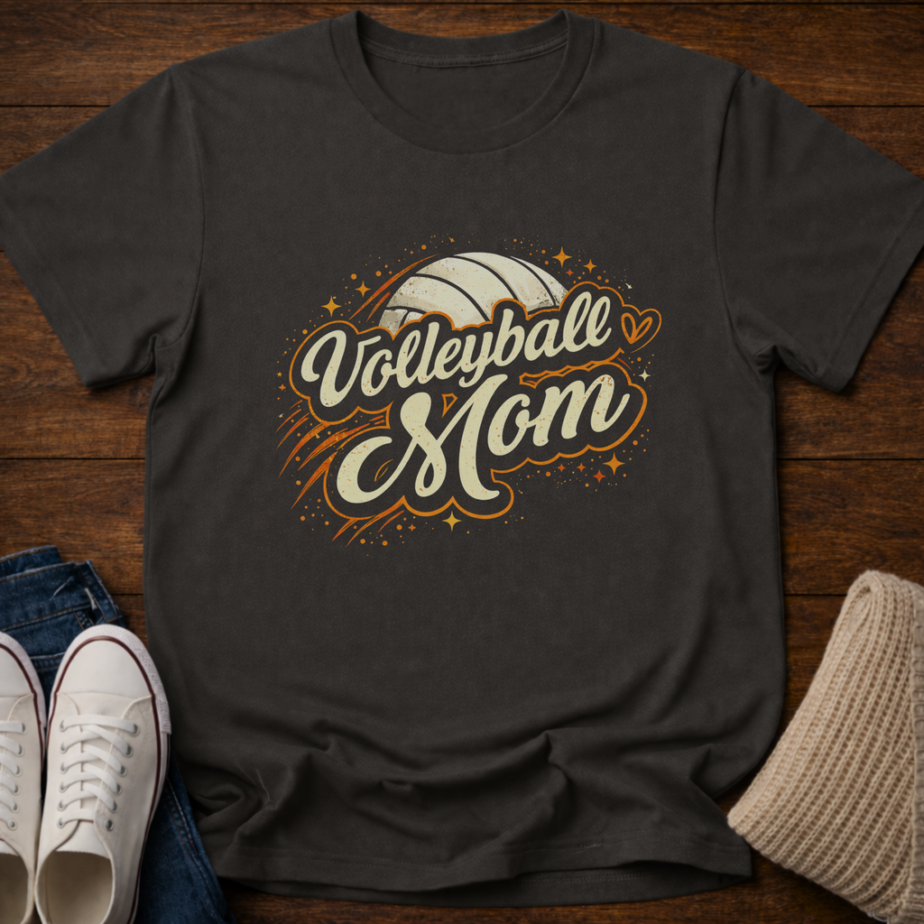 Volleyball Mom Sparkle T-Shirt