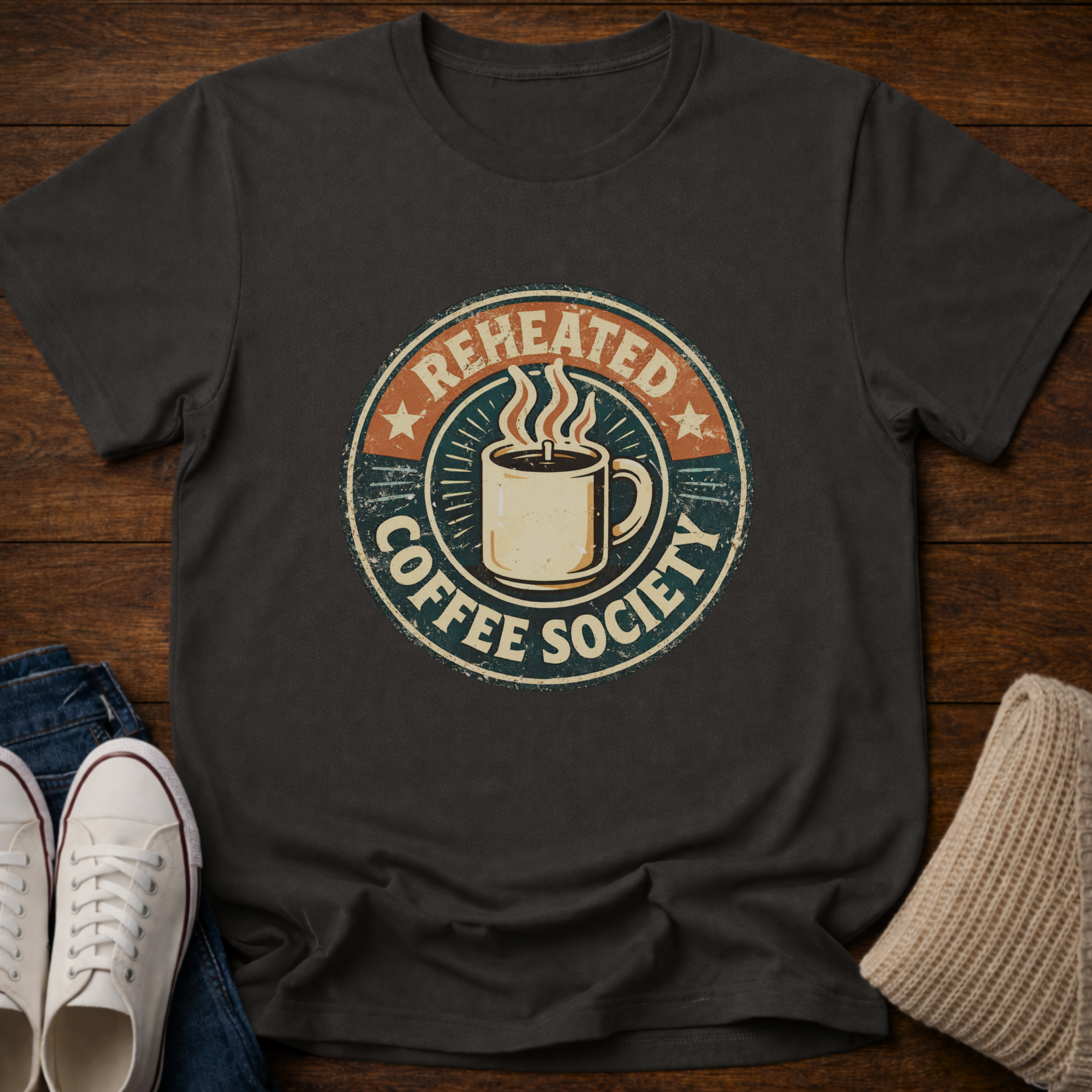 Reheated Coffee Society T-Shirt