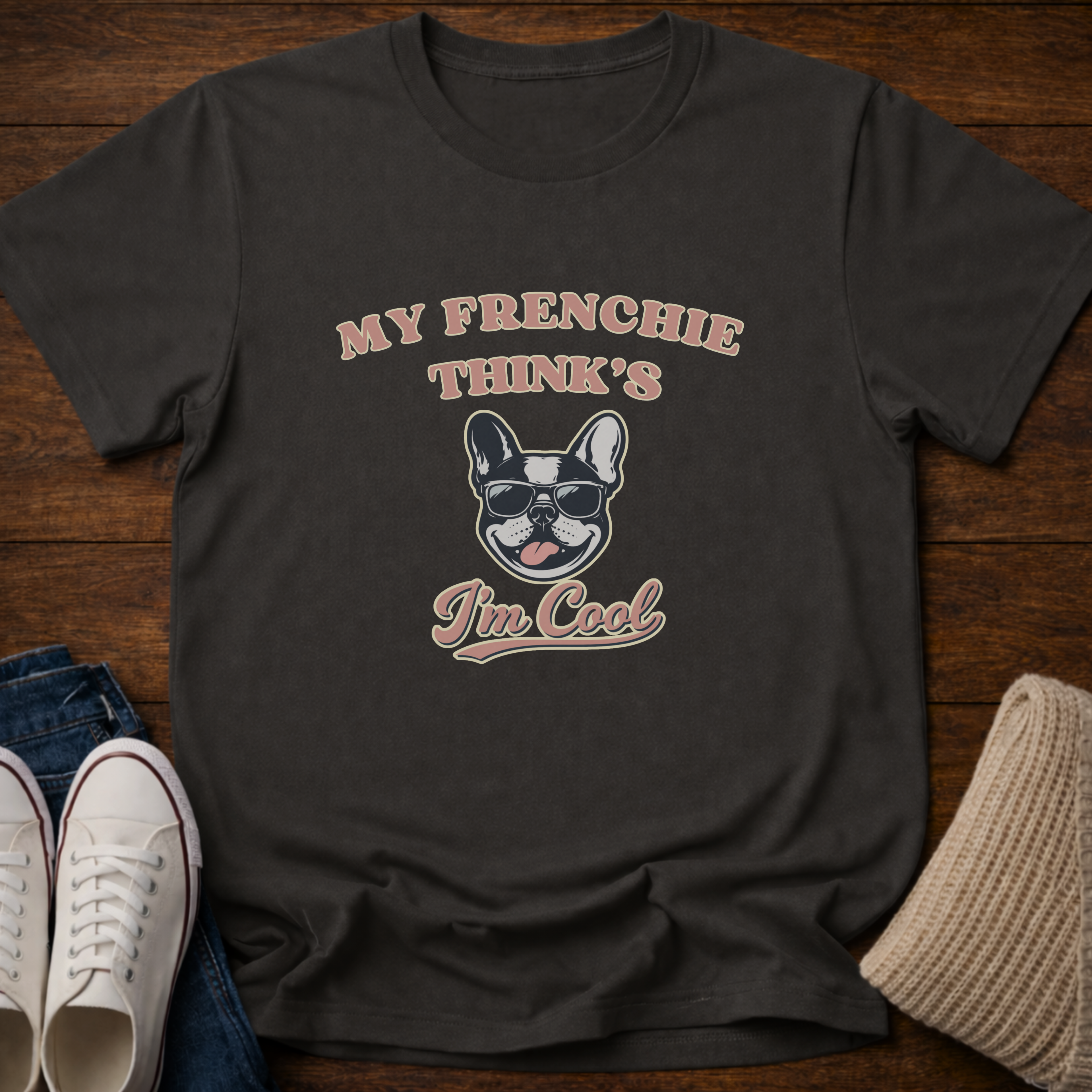 My Frenchie Thinks I'm Cool T-Shirt