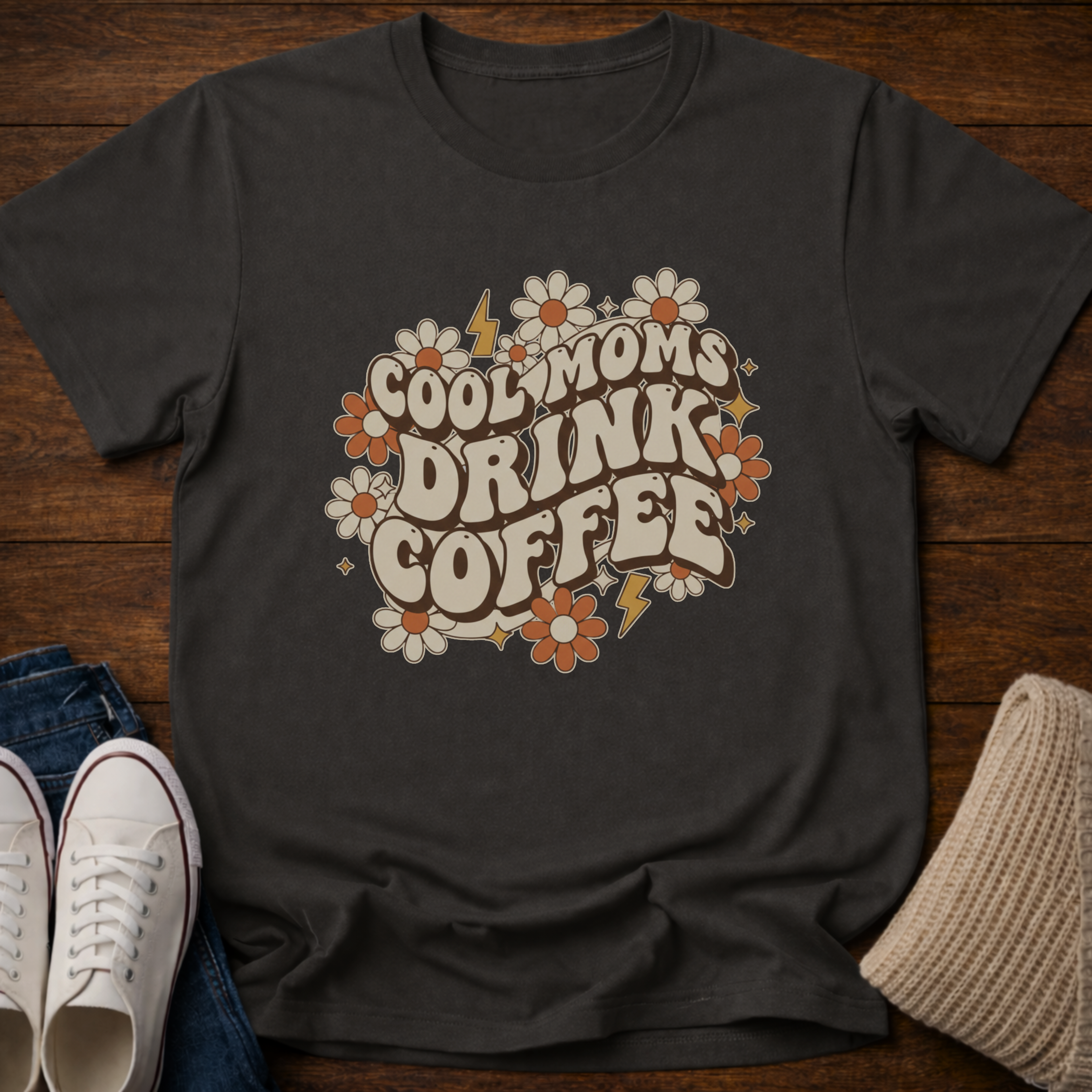 Cool Moms Drink Coffee T-Shirt
