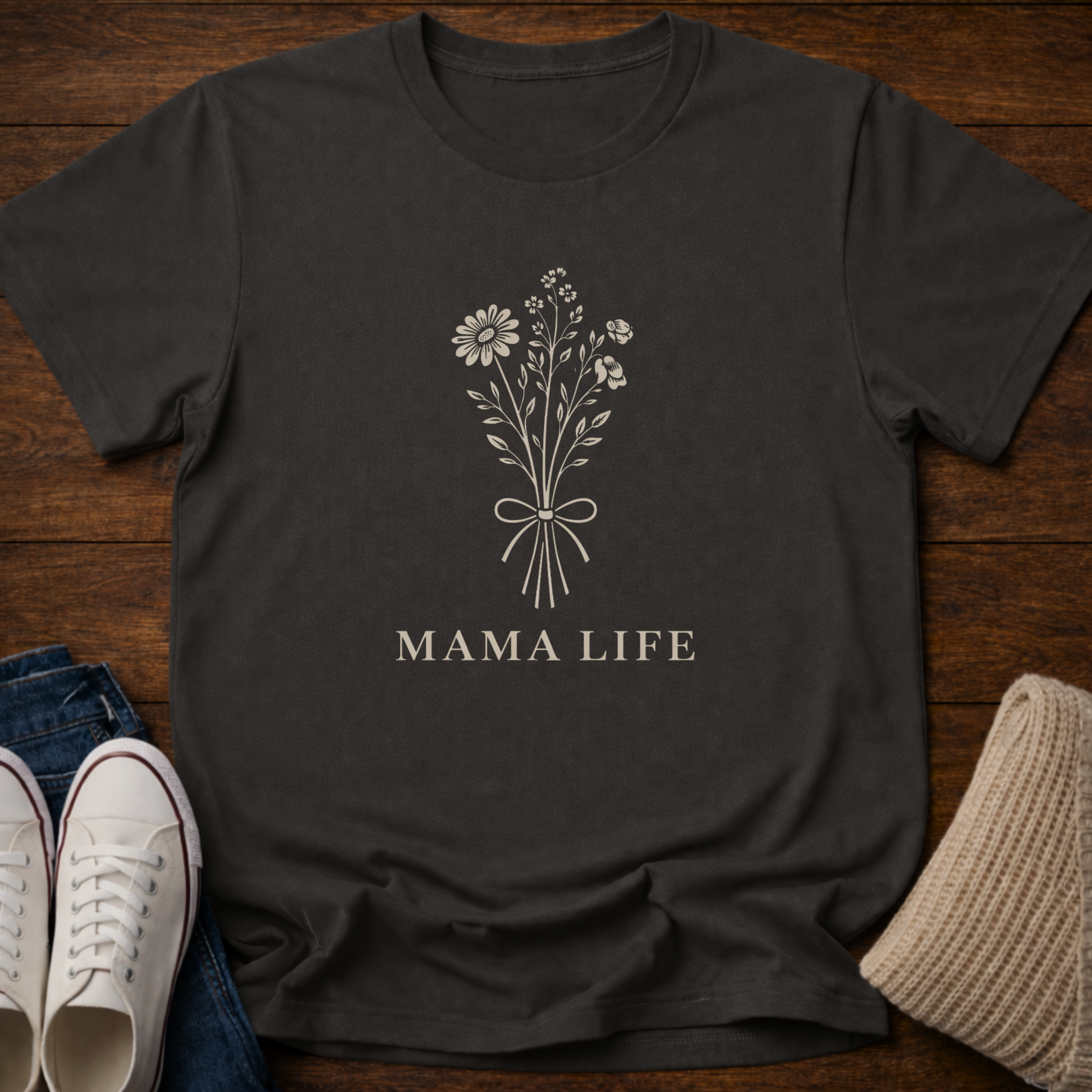 Mama Life Floral T-Shirt