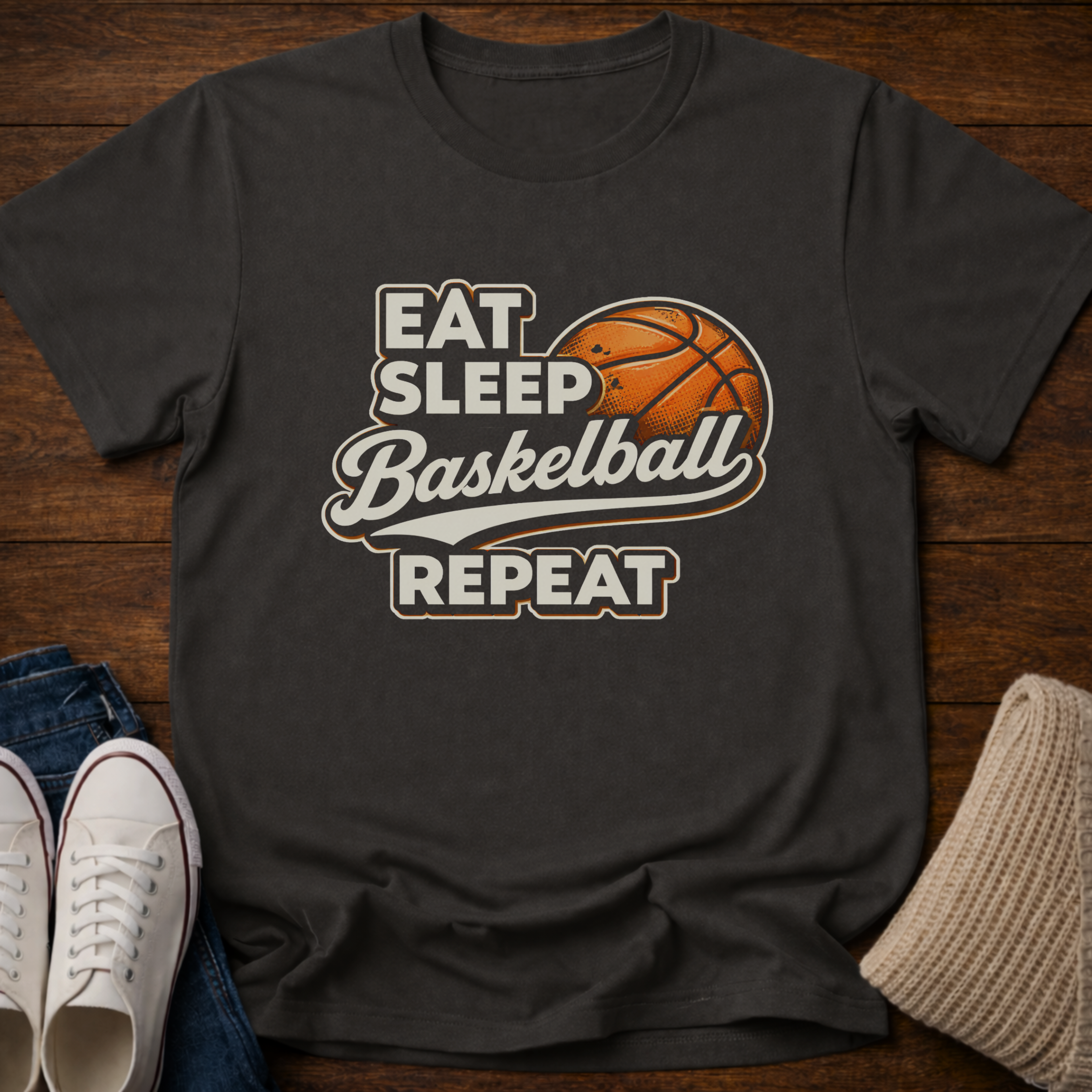 Basketball Repeat T-Shirt